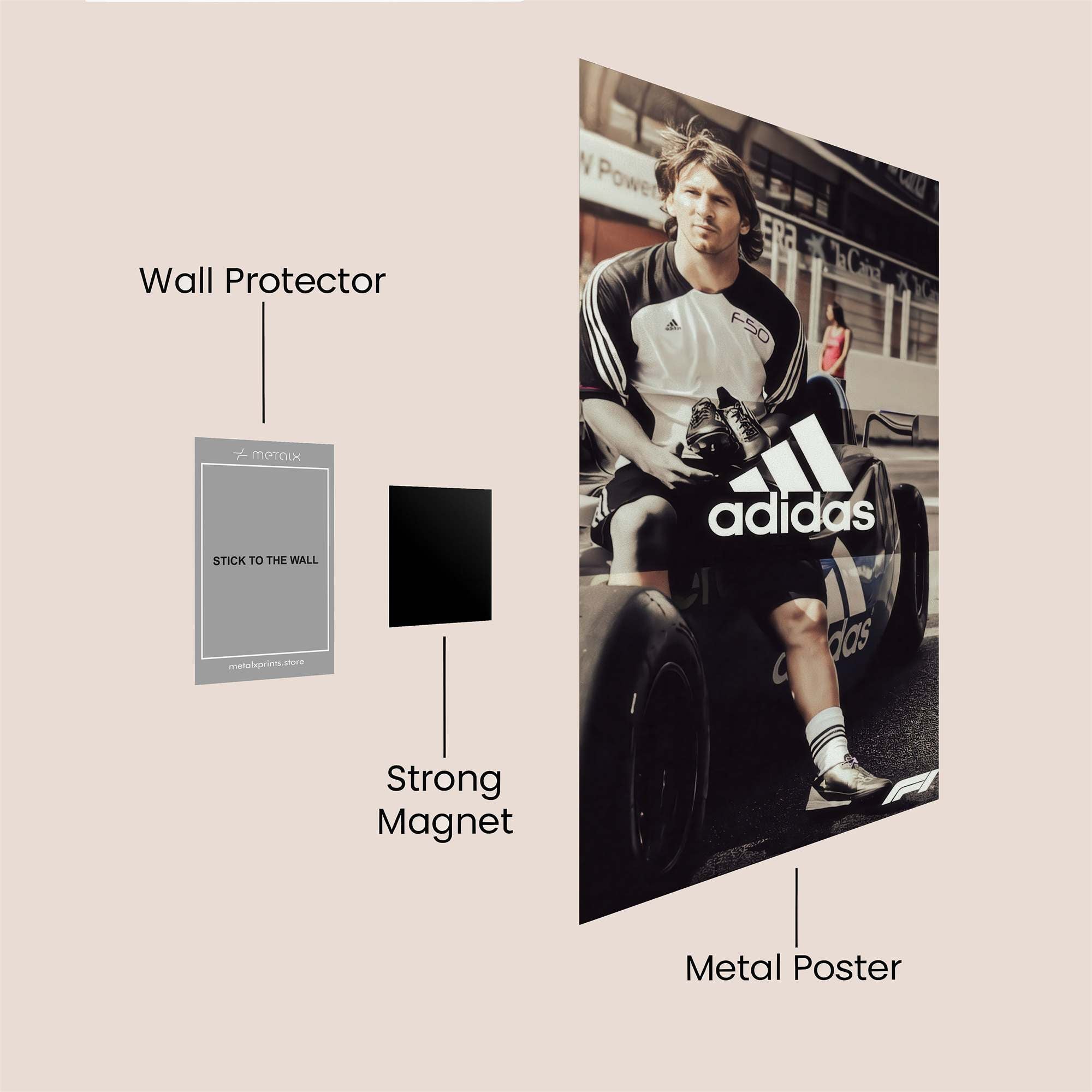 Messi Dynamic Safe Wall Magnetic / M