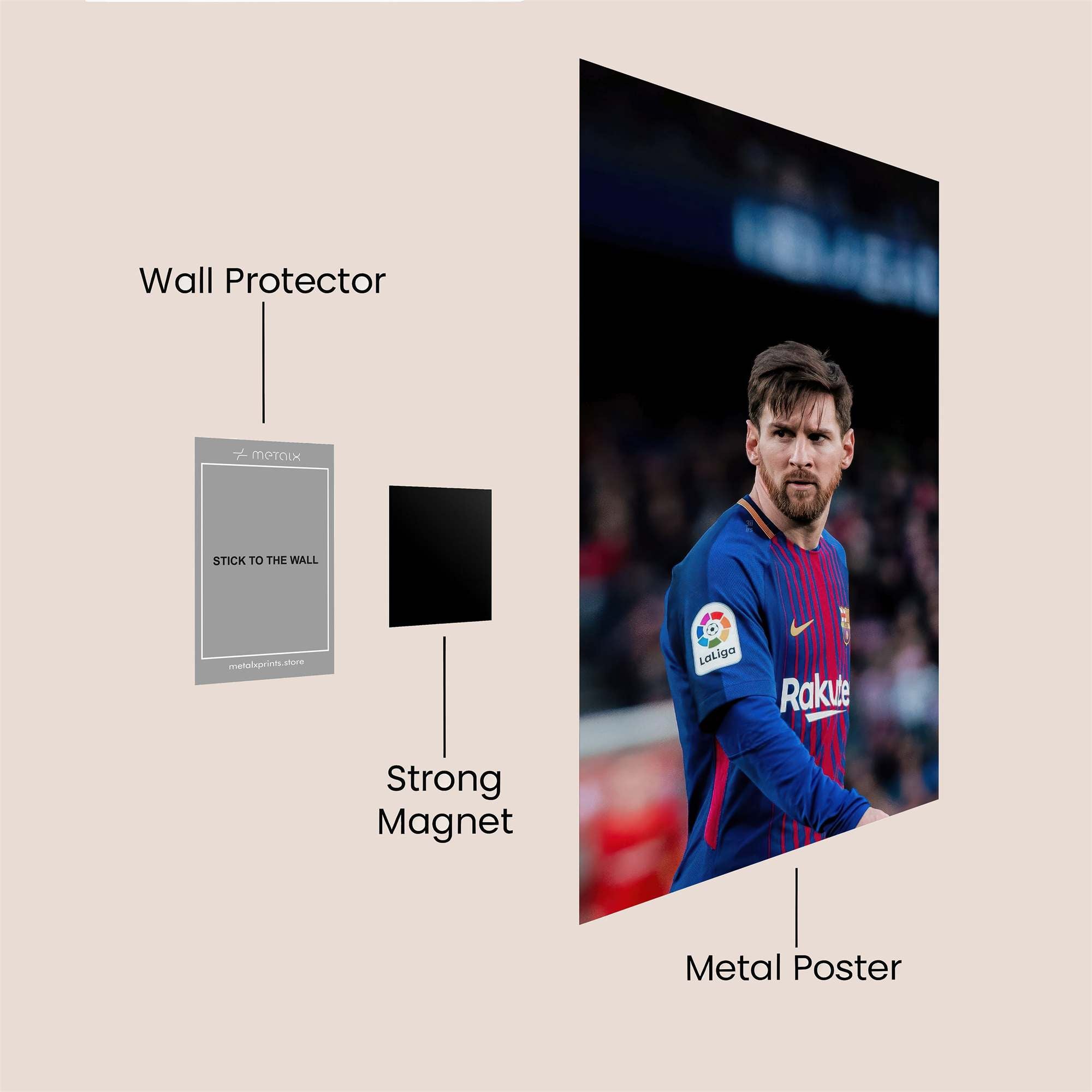 Messi Majestic Safe Wall Magnetic / M