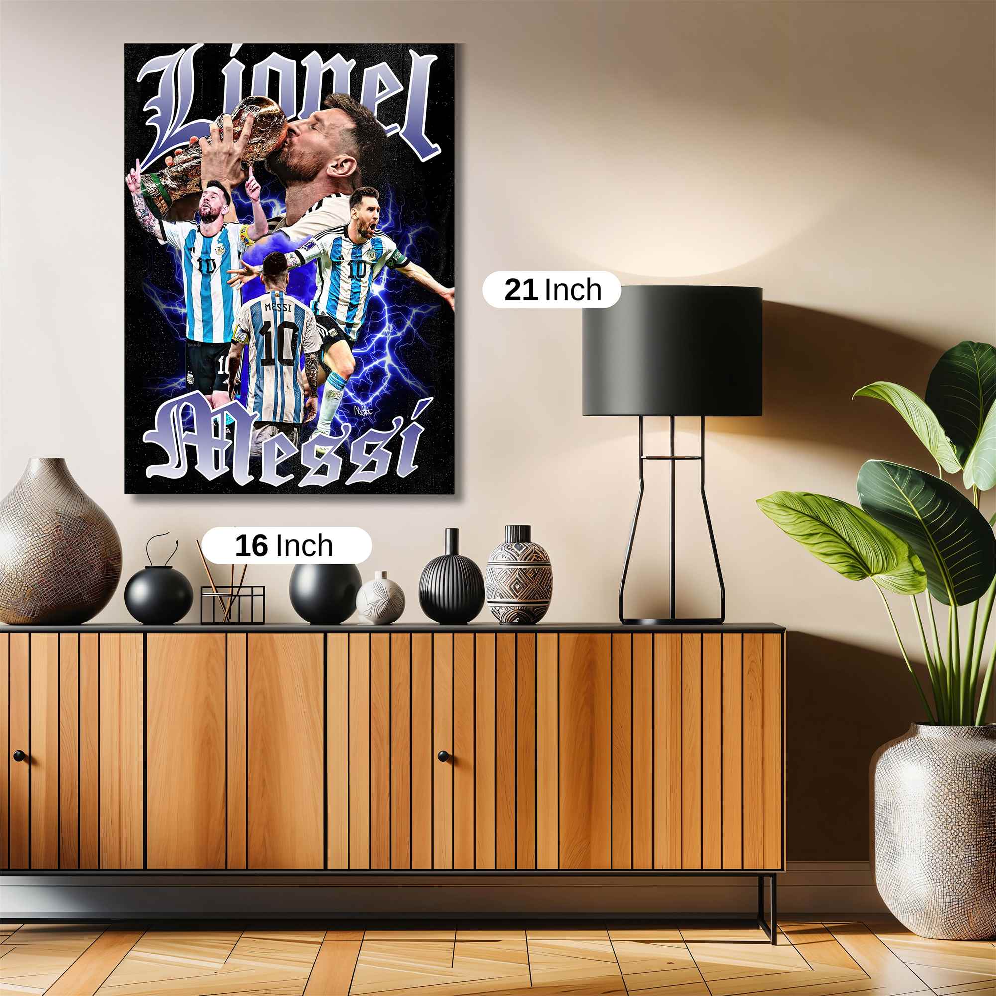 Messi Triumphant Safe Wall Magnetic / M
