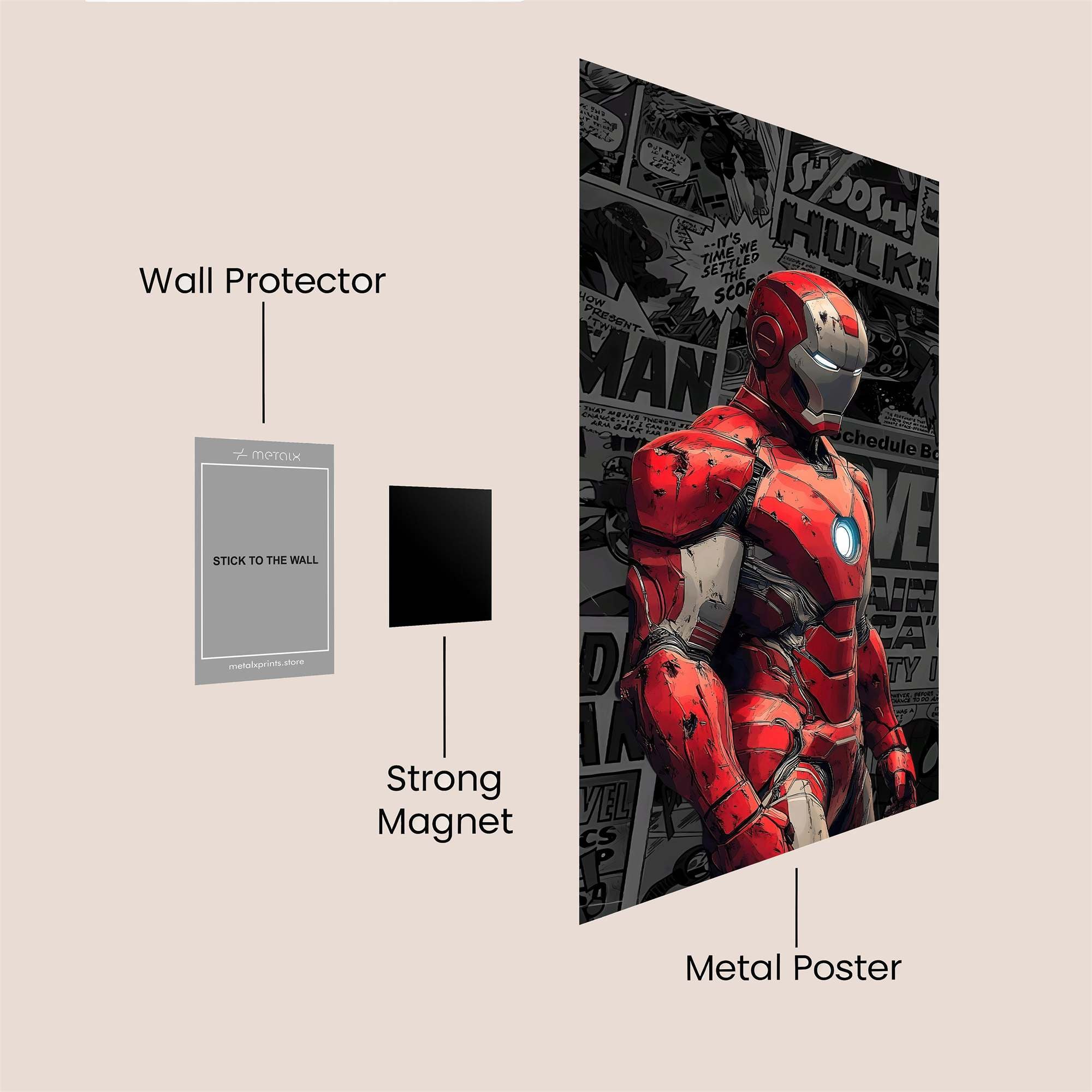 Iron Resolute Safe Wall Magnetic / M
