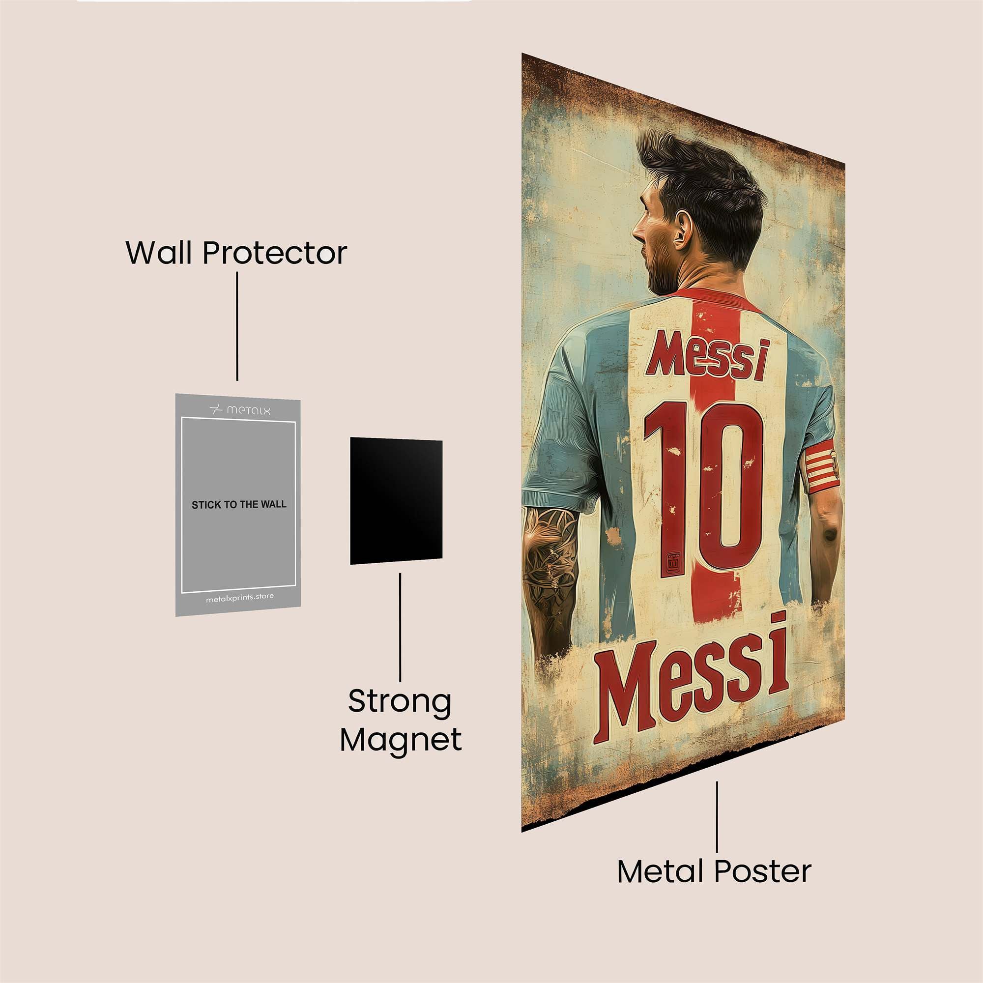 Messi Majestic Safe Wall Magnetic / M