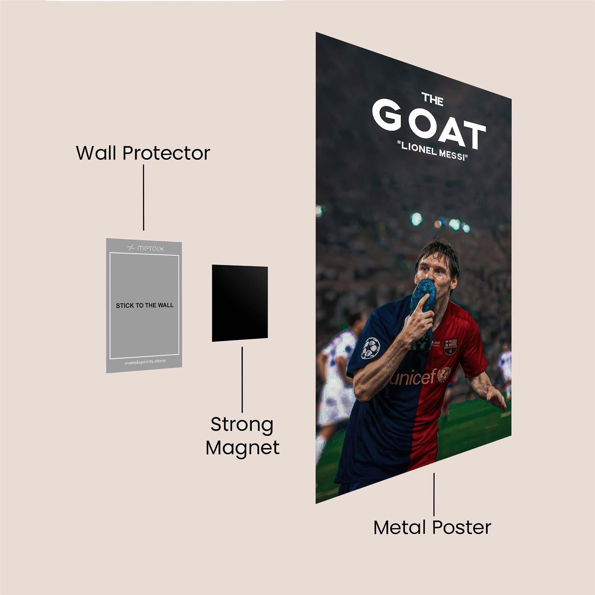 Messi Majestic Safe Wall Magnetic / M