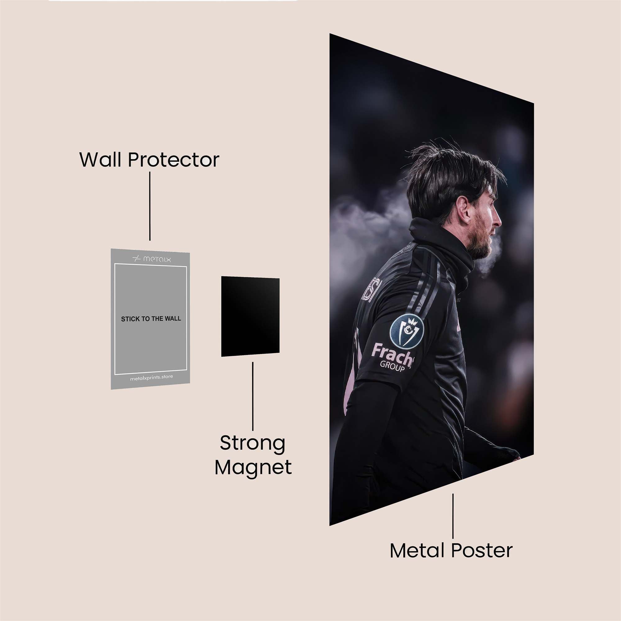 Messi Contemplative Safe Wall Magnetic / M