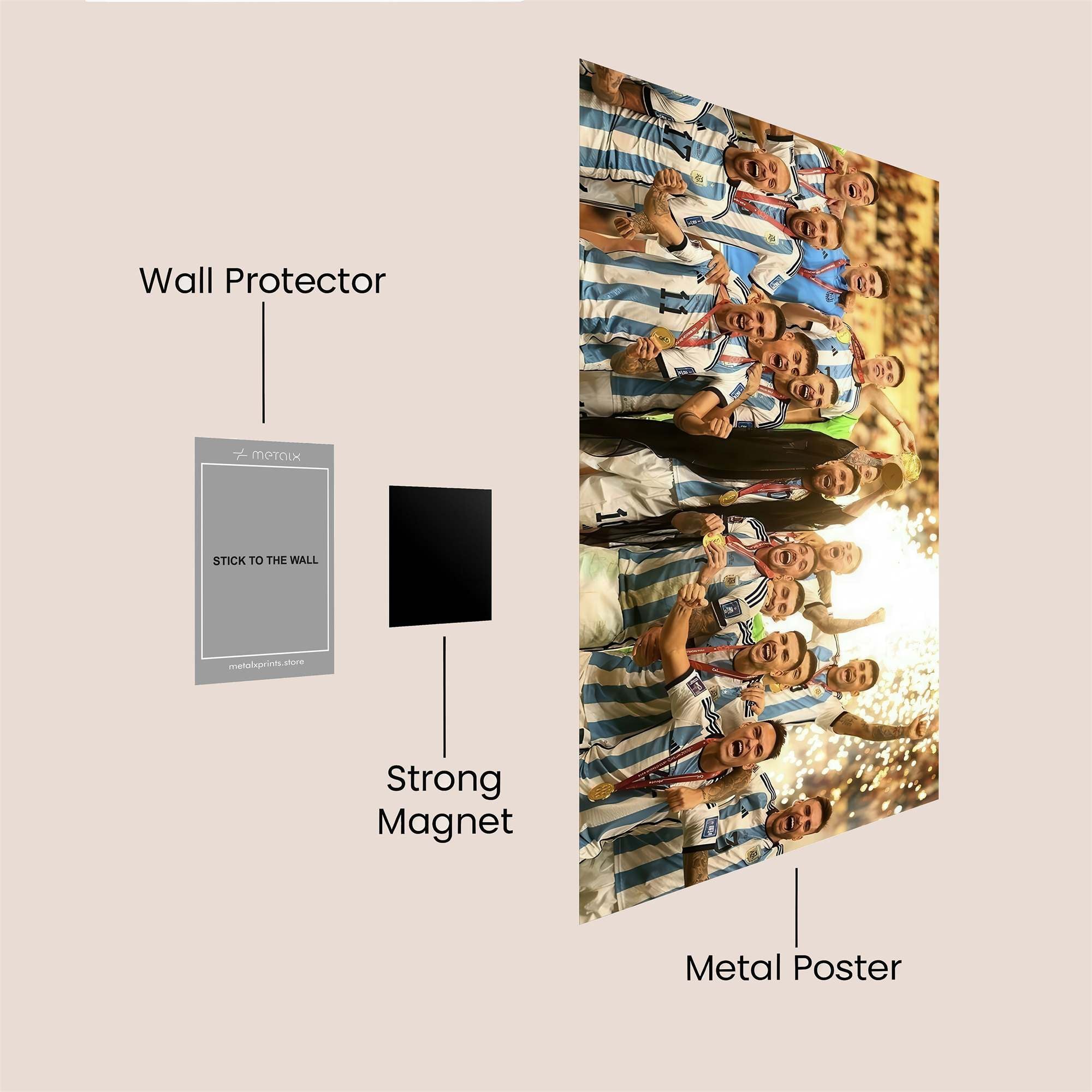 Argentina Triumphant Safe Wall Magnetic / M