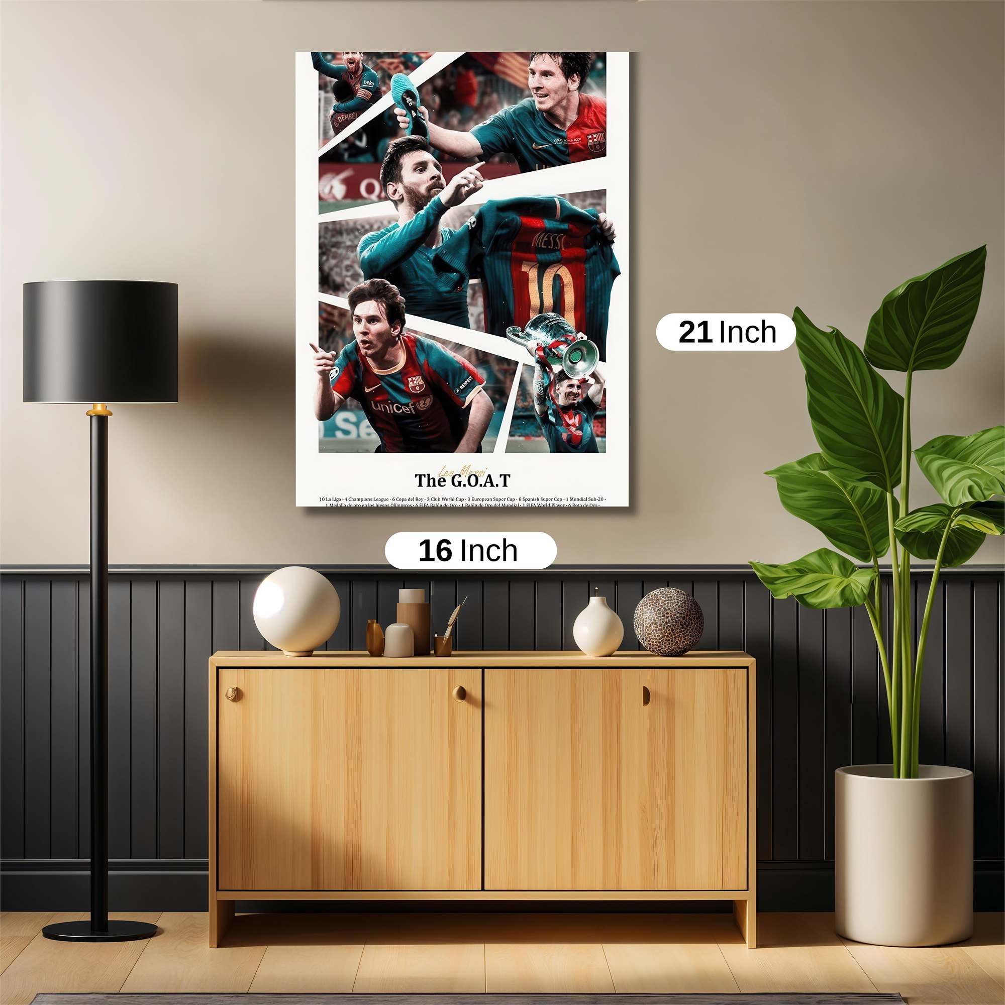 Messi Triumphant Safe Wall Magnetic / M