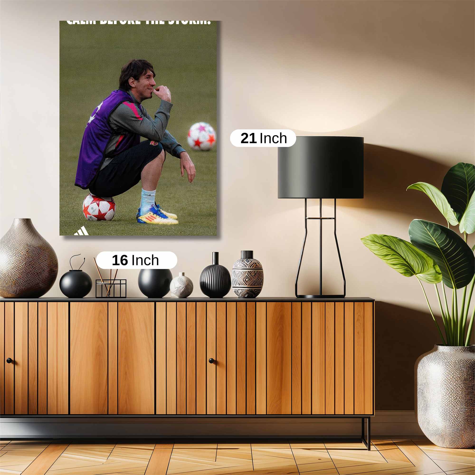 Messi Pensive Safe Wall Magnetic / M