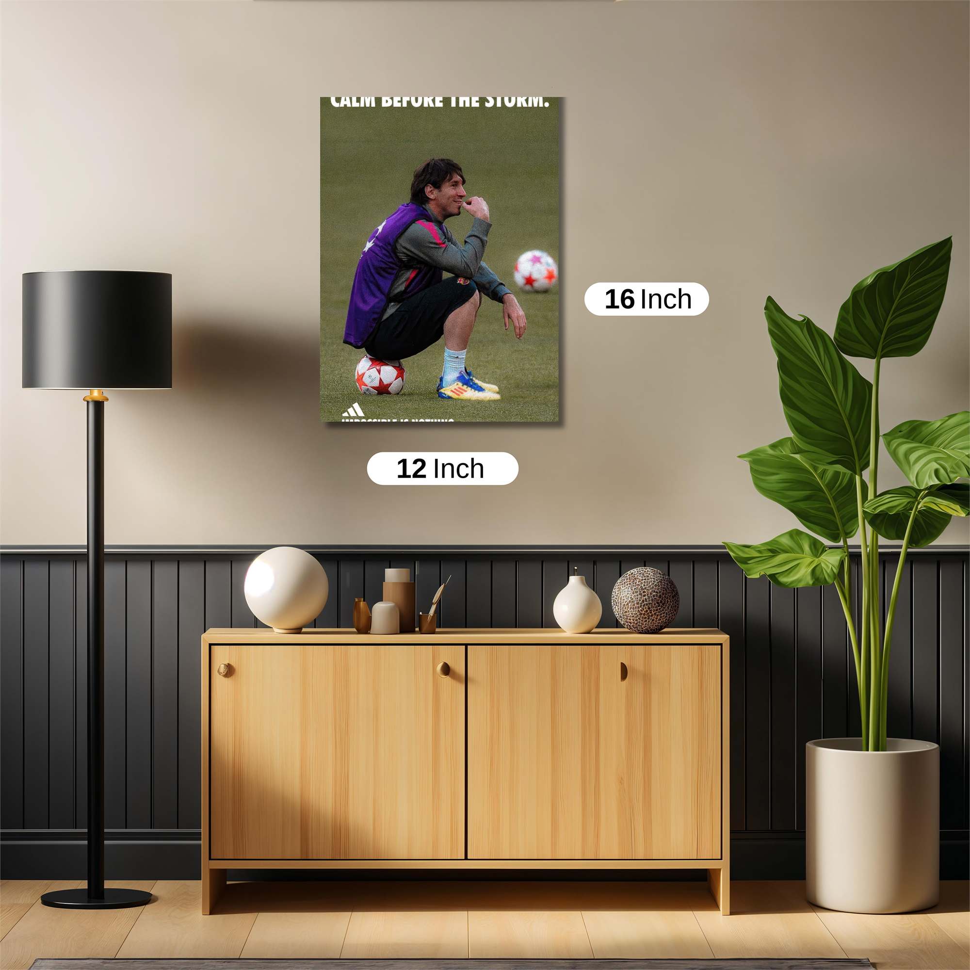 Messi Pensive Safe Wall Magnetic / M