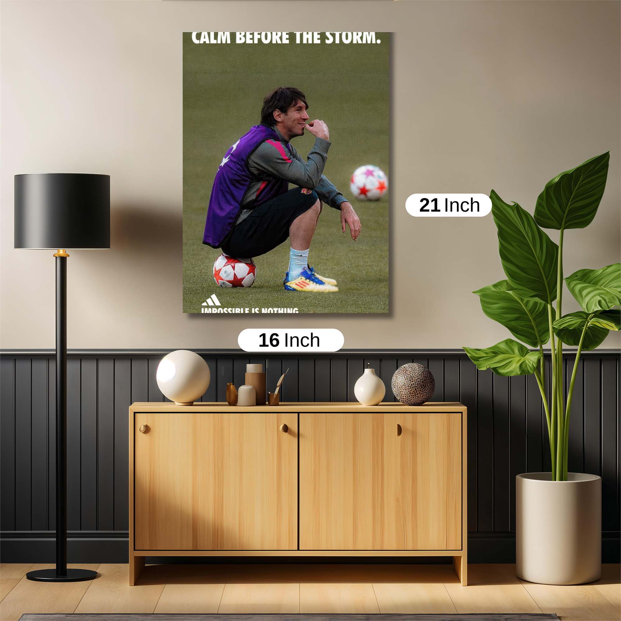 Messi Pensive Safe Wall Magnetic / M