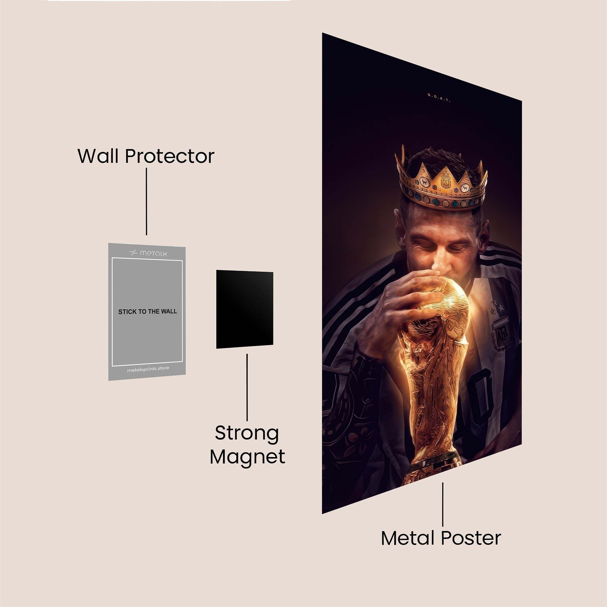 Messi Majestic Safe Wall Magnetic / M