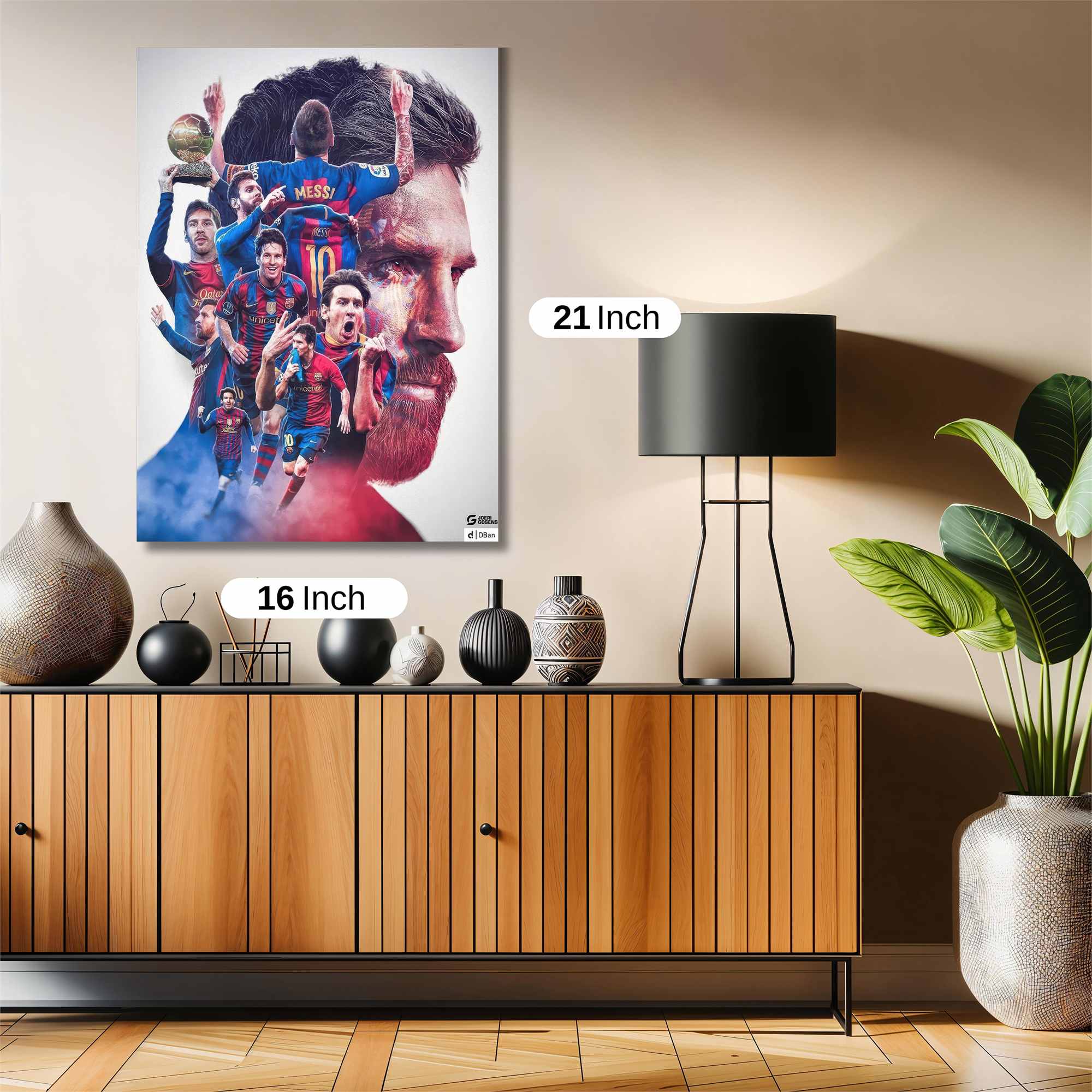 Messi Triumphant Safe Wall Magnetic / M