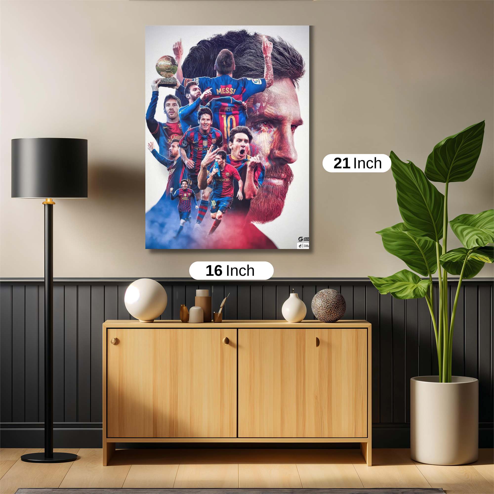 Messi Triumphant Safe Wall Magnetic / M