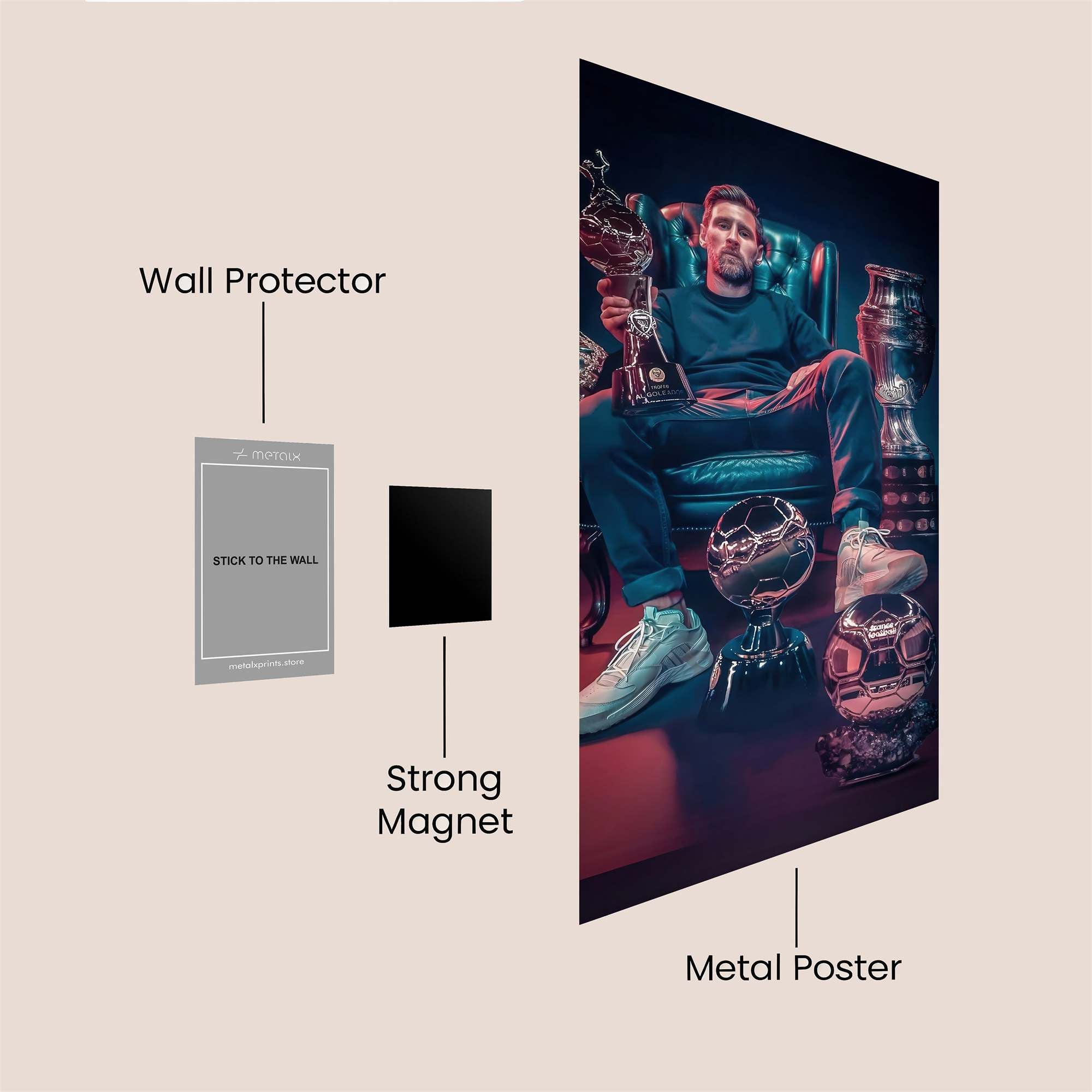 Messi Majestic Safe Wall Magnetic / M