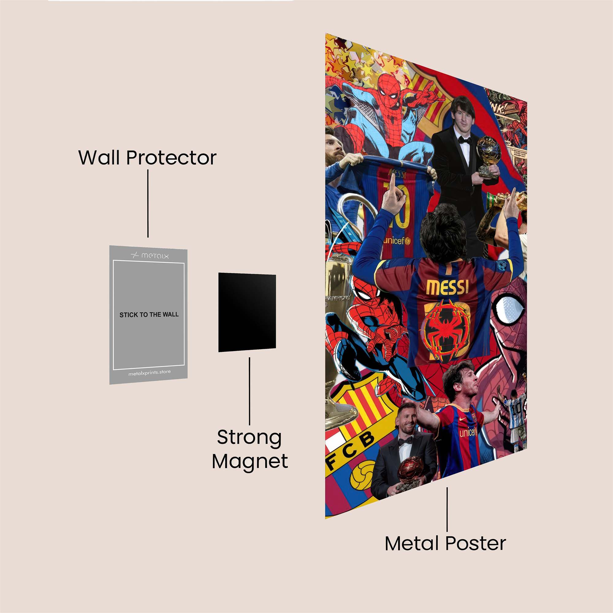 Messi Heroic Safe Wall Magnetic / M