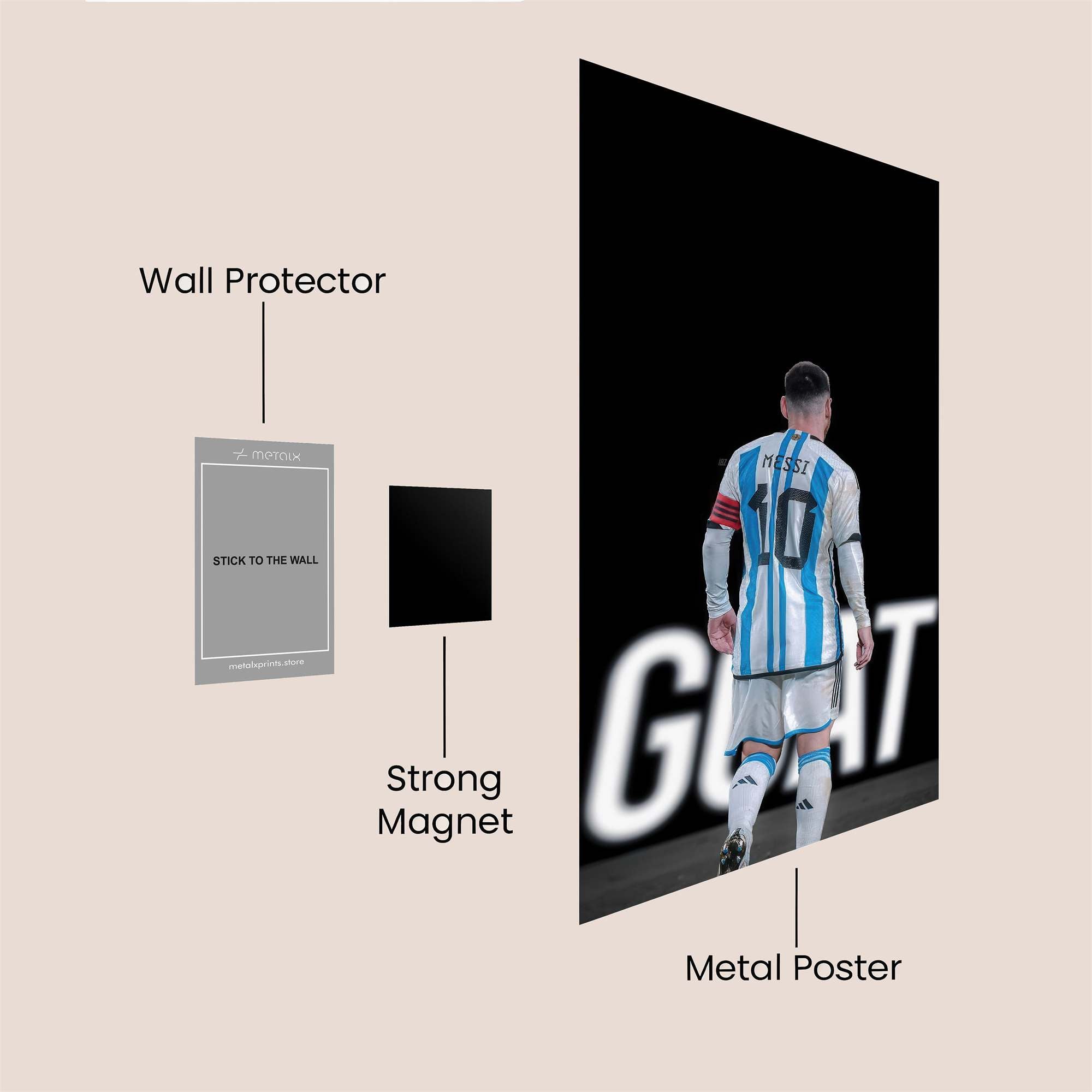 Messi Majestic Safe Wall Magnetic / M