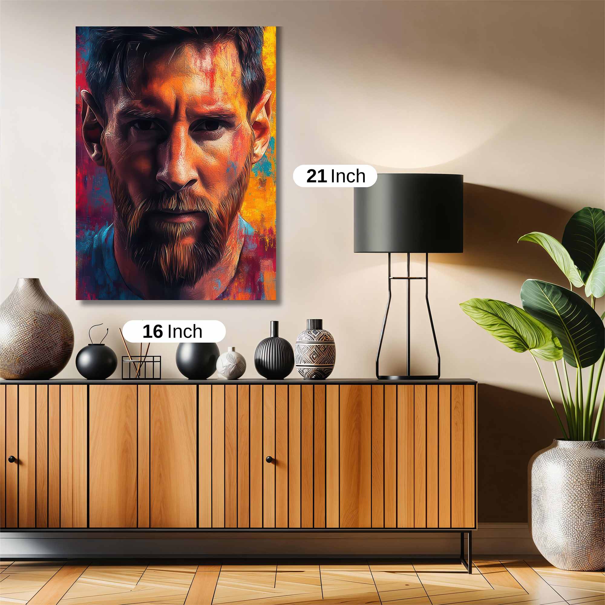 Messi Vibrant Safe Wall Magnetic / M