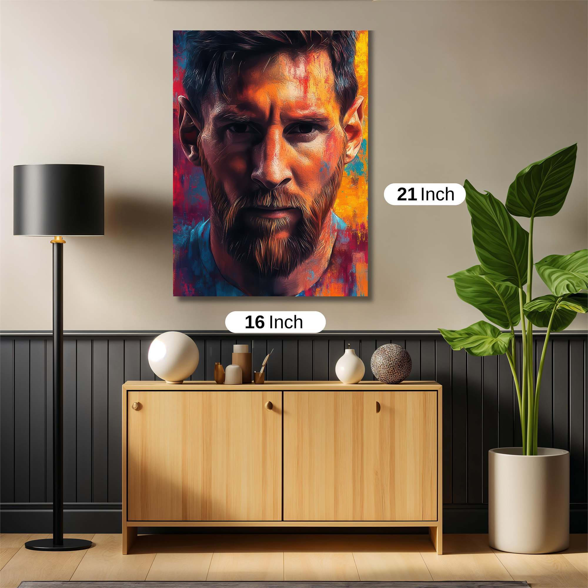 Messi Vibrant Safe Wall Magnetic / M