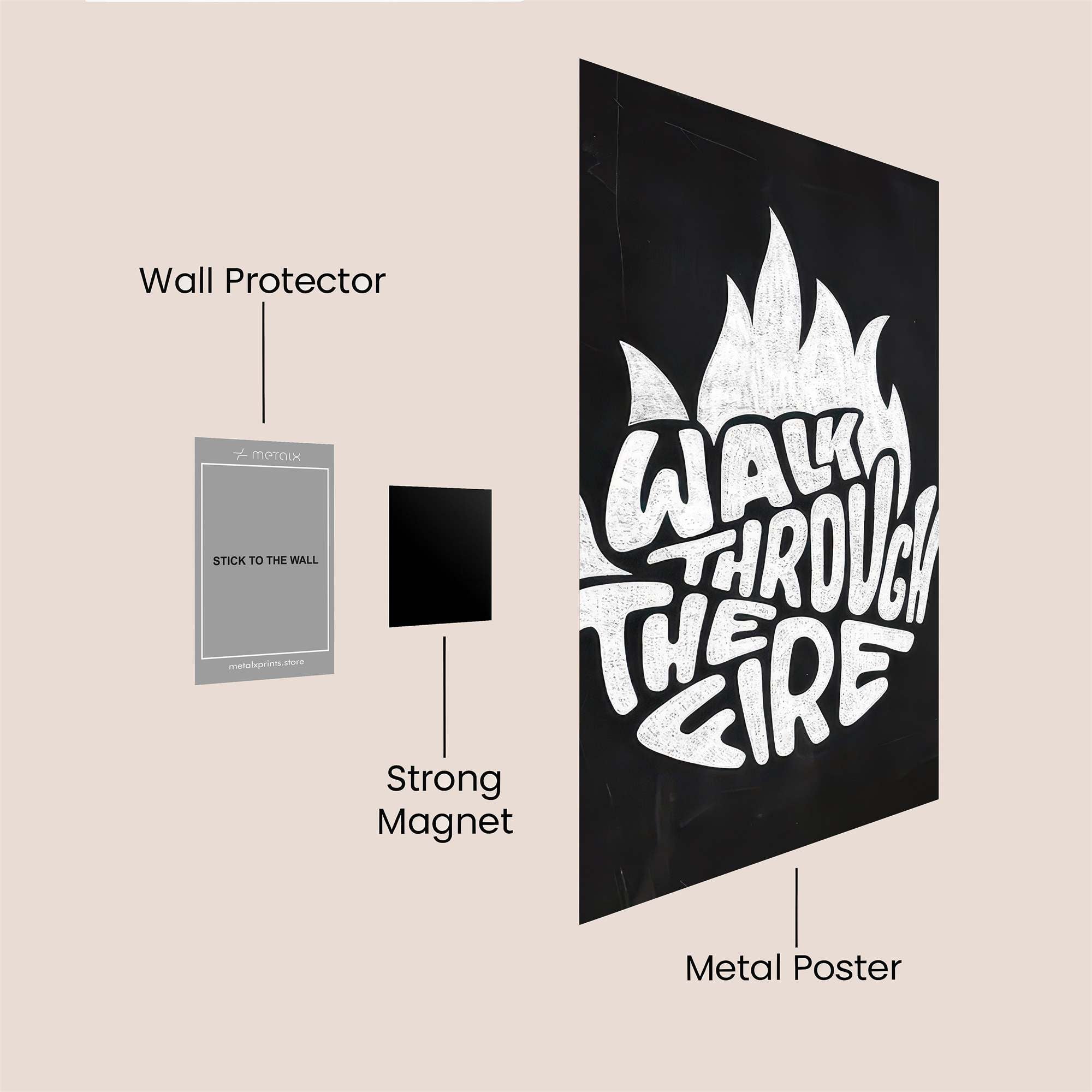 Fire Resilience Safe Wall Magnetic / M
