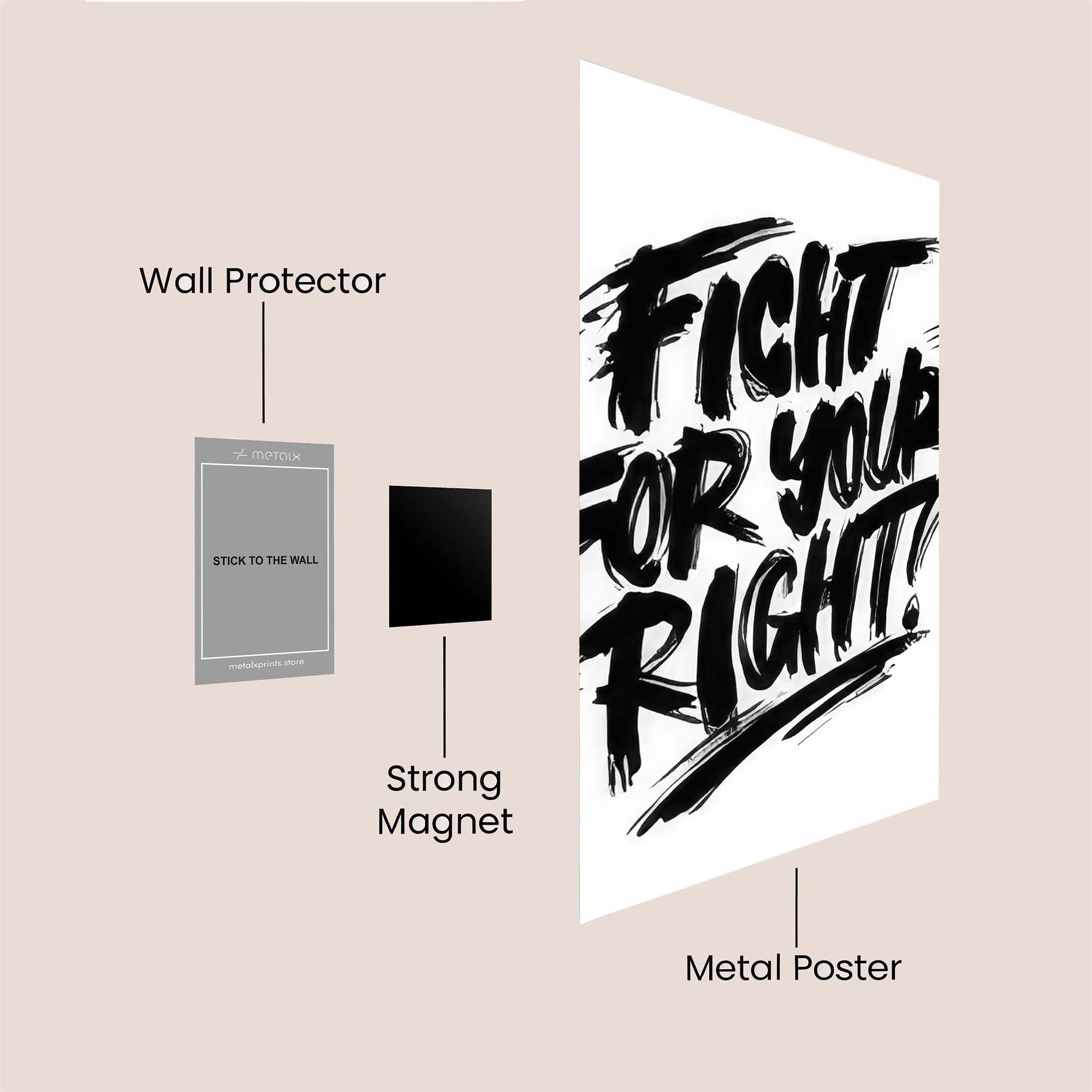 Fight Passion Safe Wall Magnetic / M