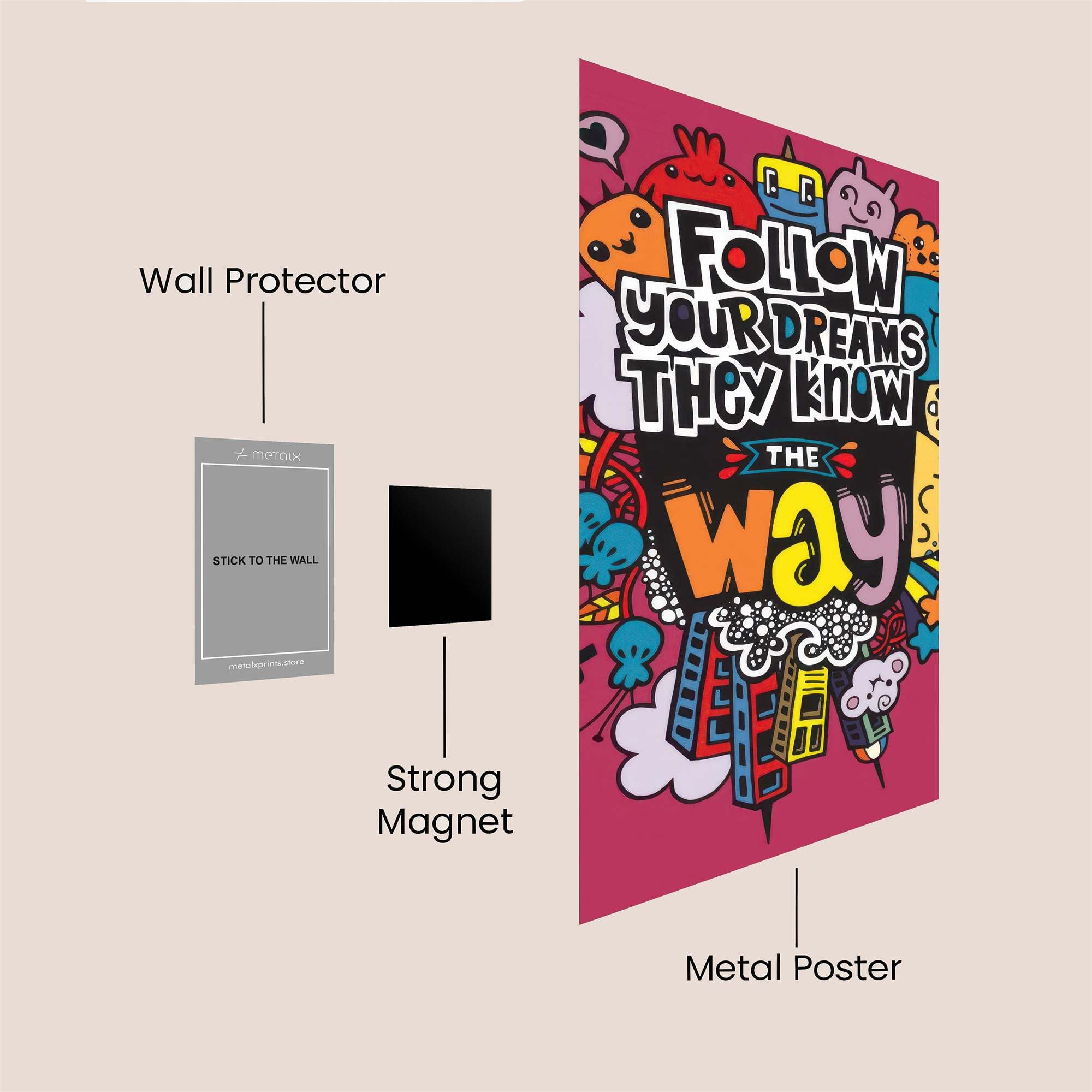 Dreams Unleashed Safe Wall Magnetic / M