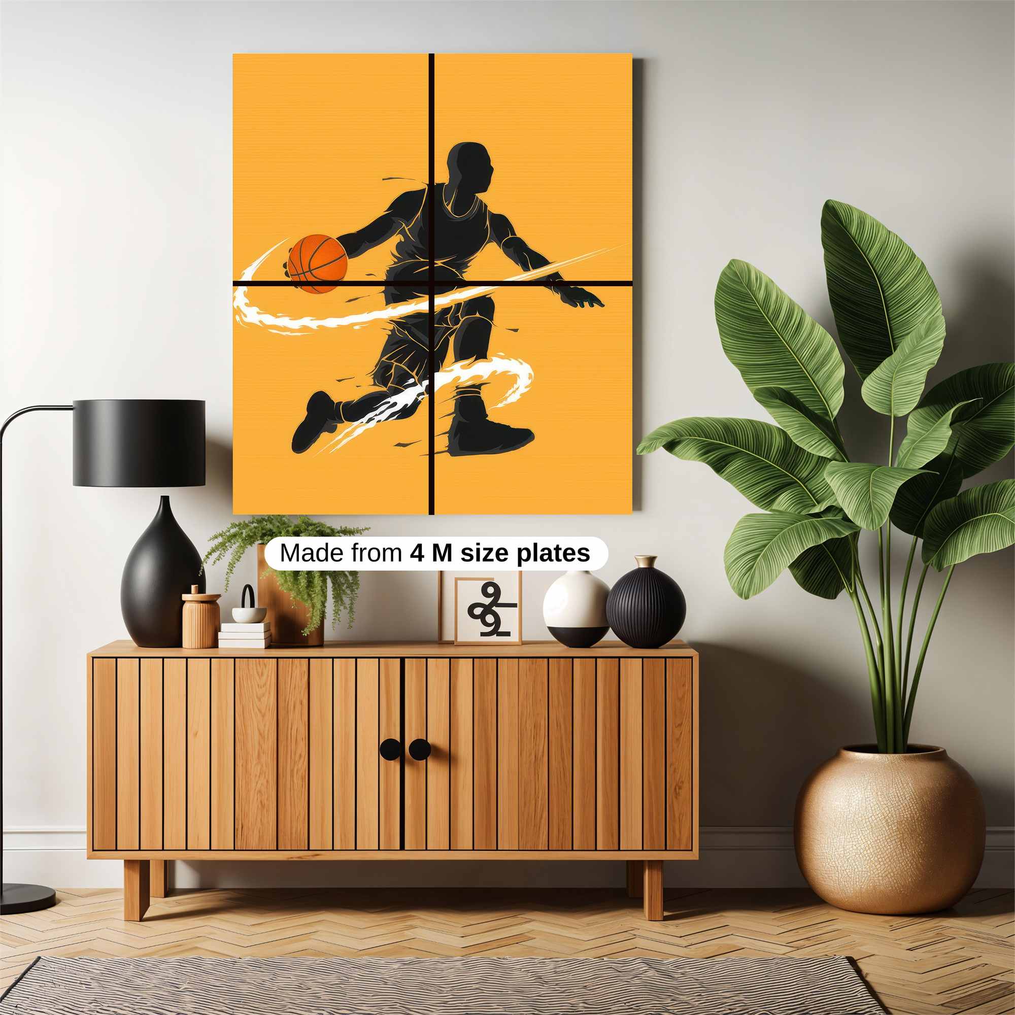 Basketball Blaze Safe Wall Magnetic / M