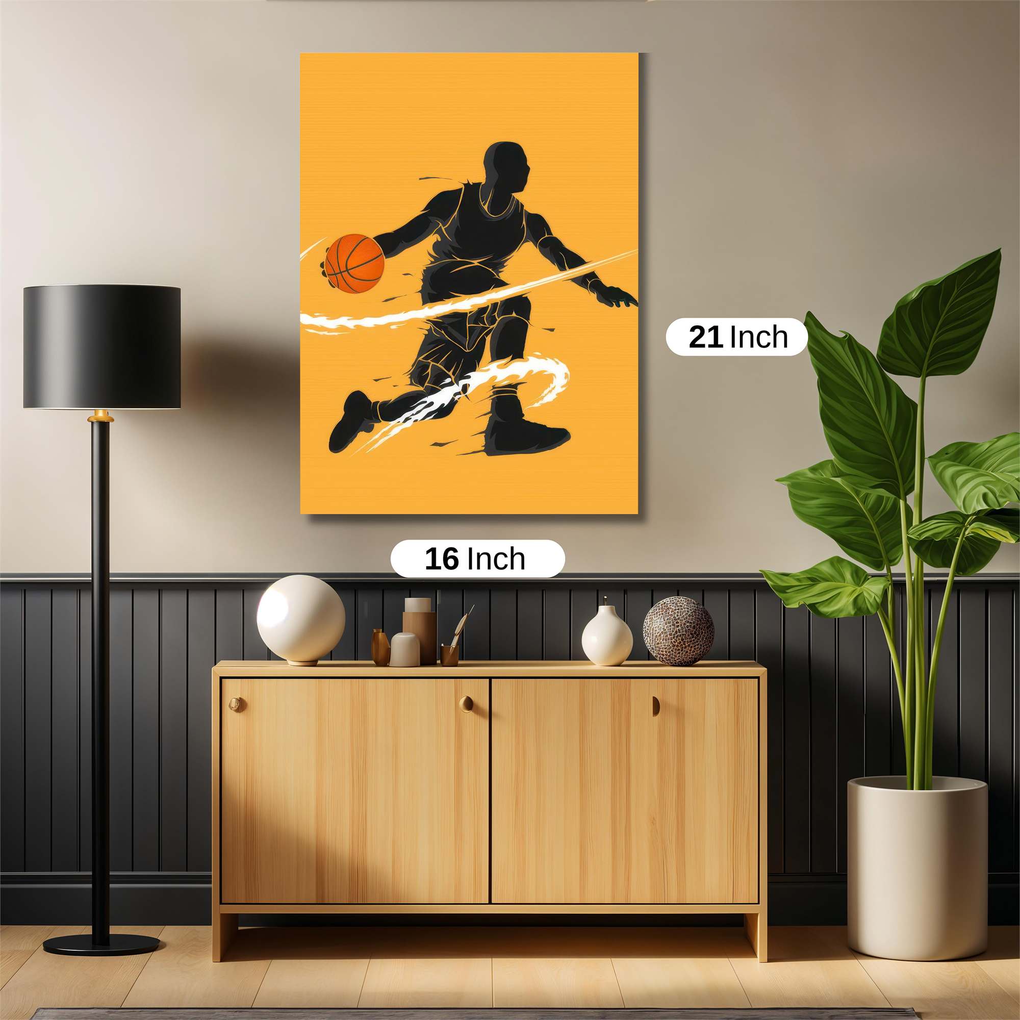 Basketball Blaze Safe Wall Magnetic / M