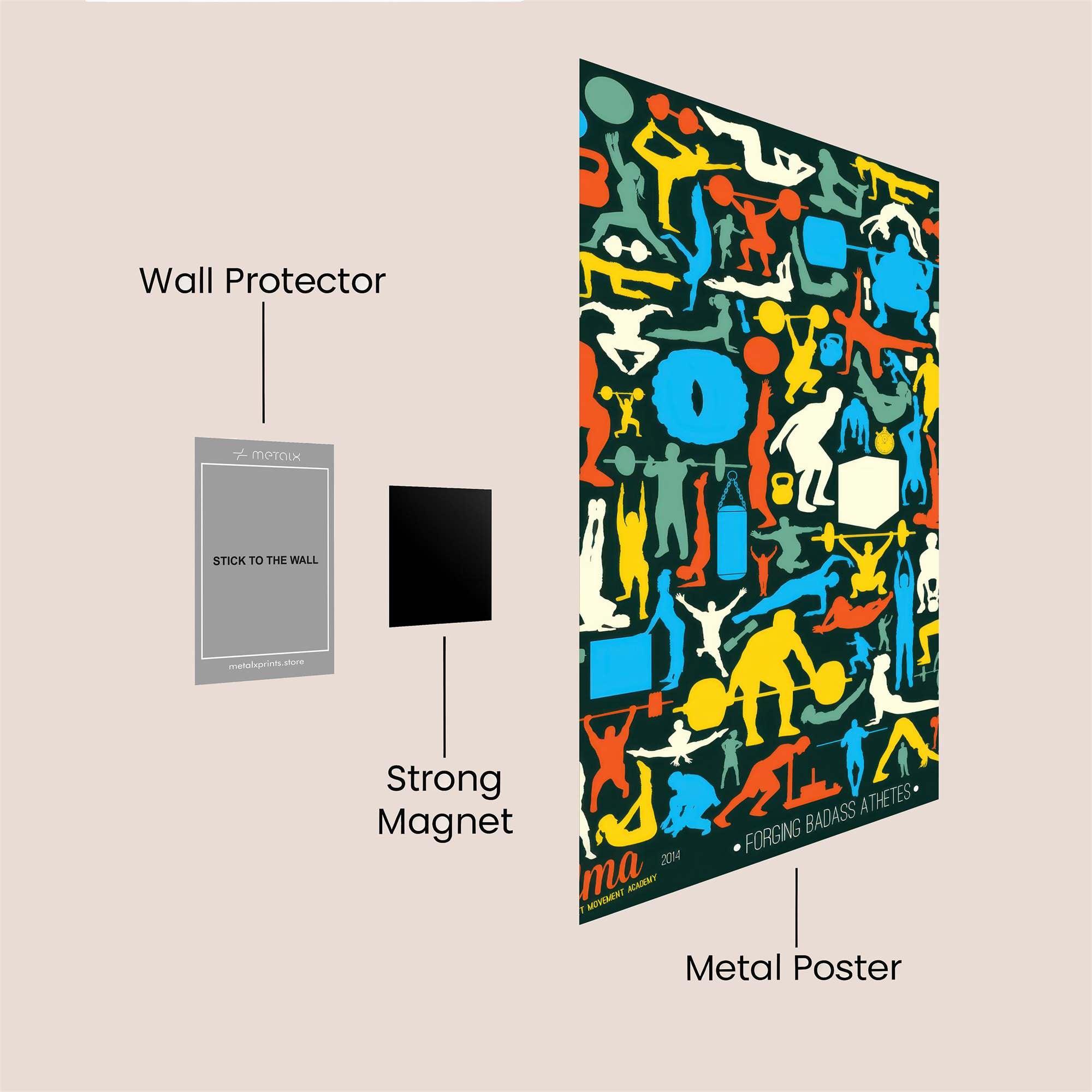 Fitness Fusion Safe Wall Magnetic / M