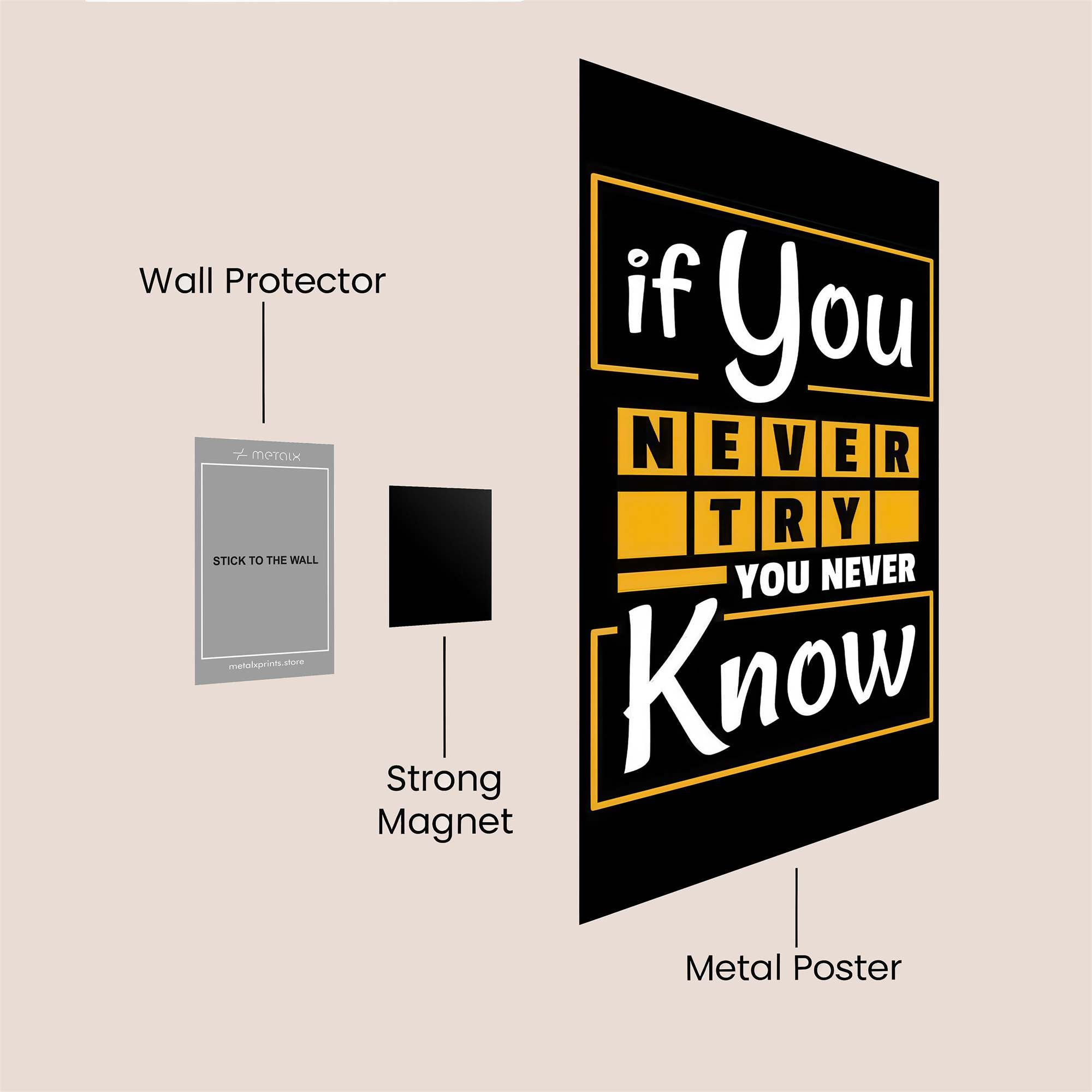 Motto Inspire Safe Wall Magnetic / M