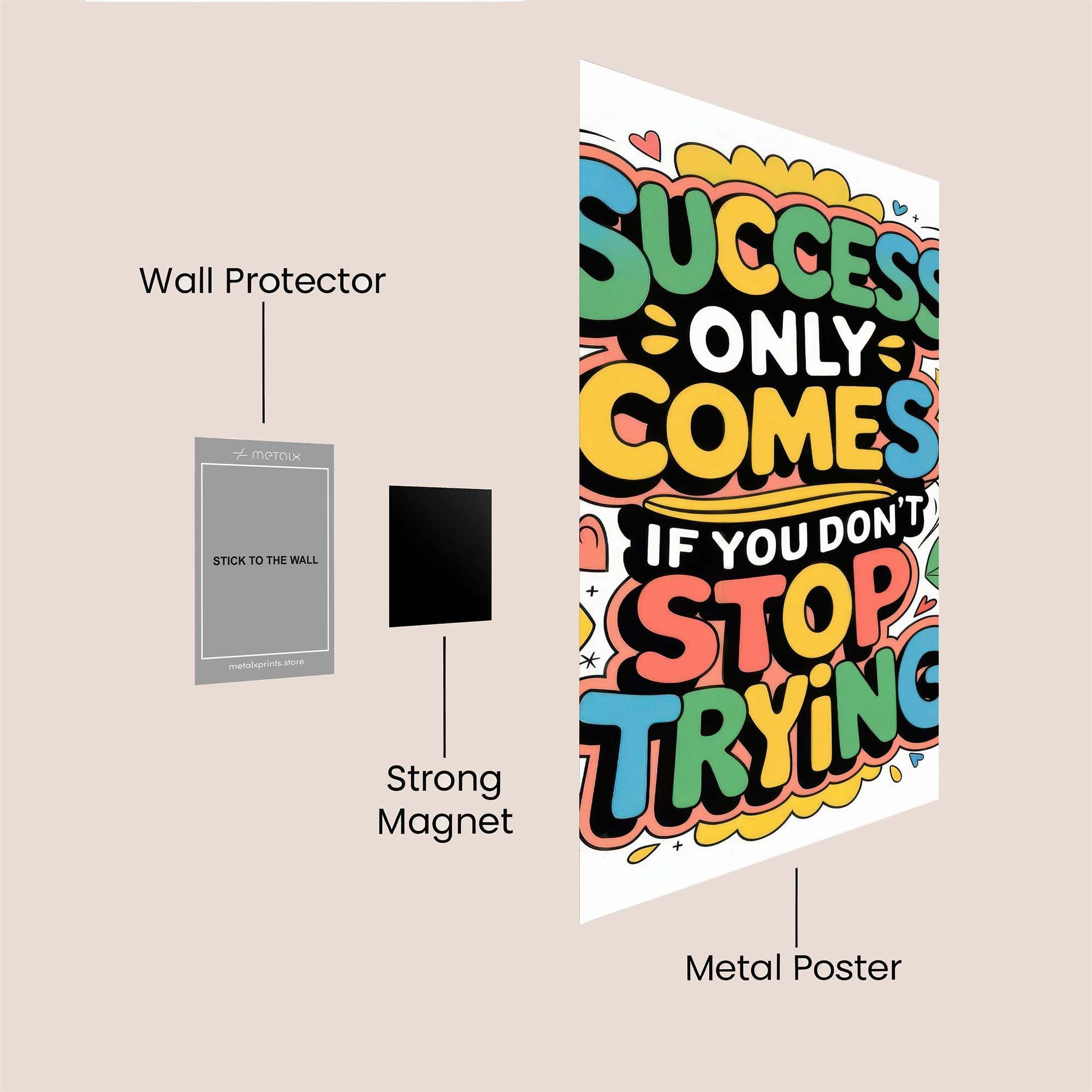 Success Unleashed Safe Wall Magnetic / M