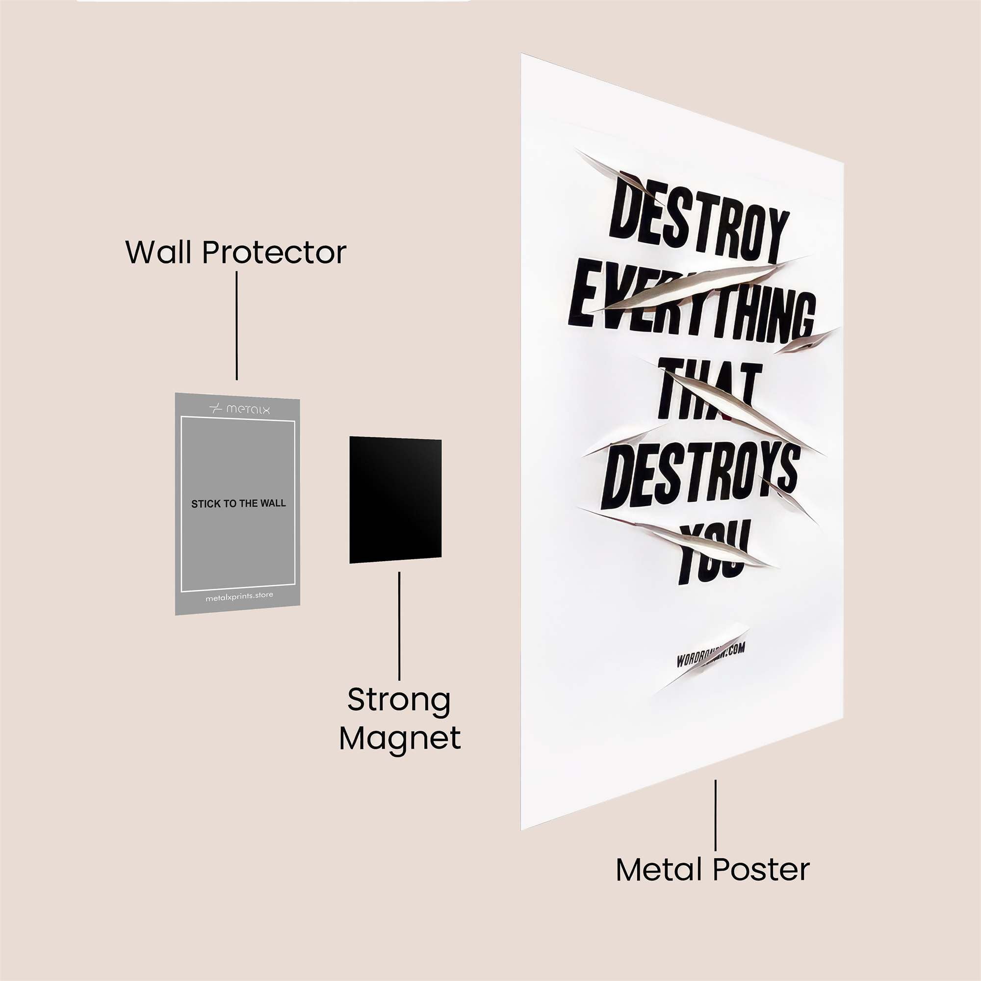 Fight Back Safe Wall Magnetic / M