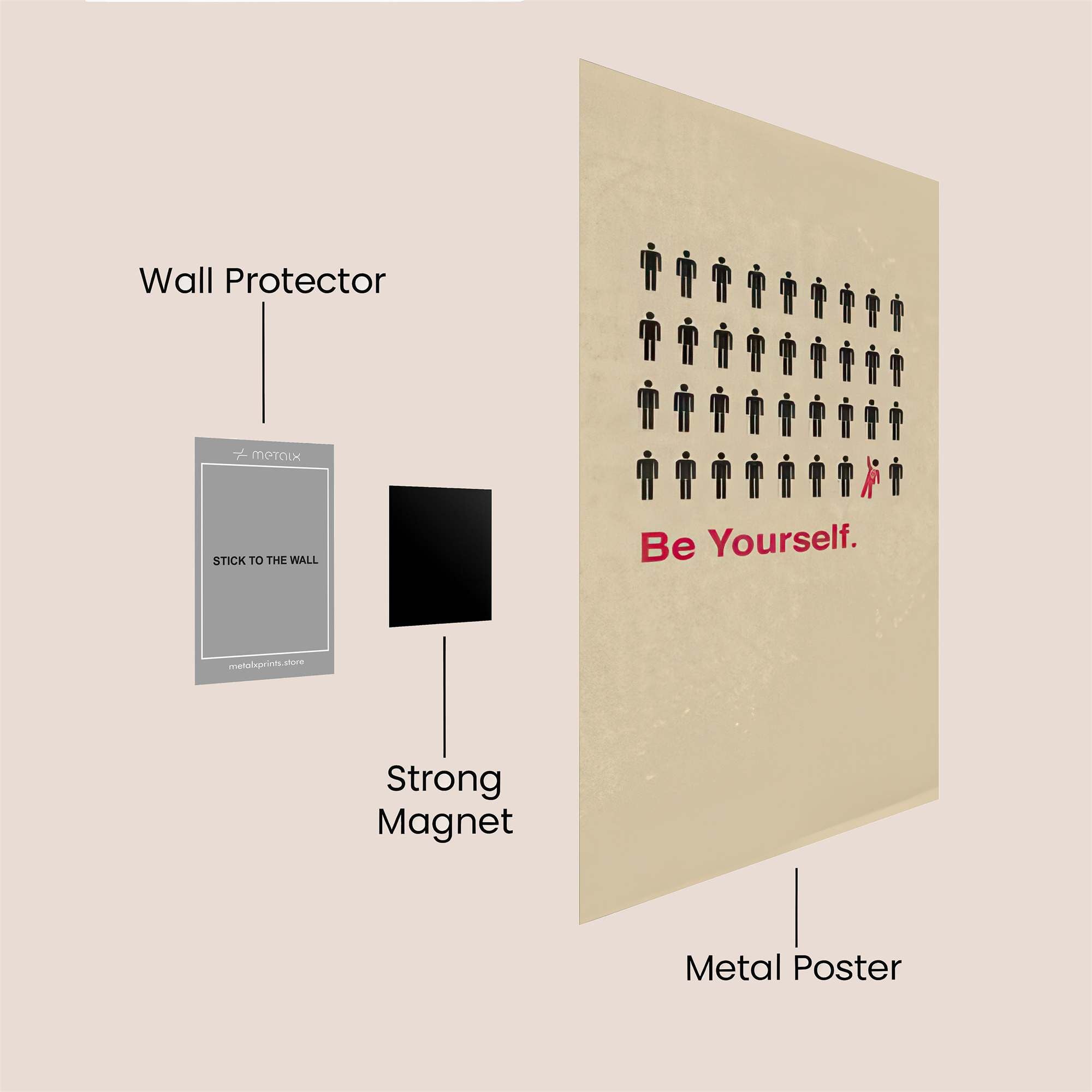 Crowd Unique Safe Wall Magnetic / M