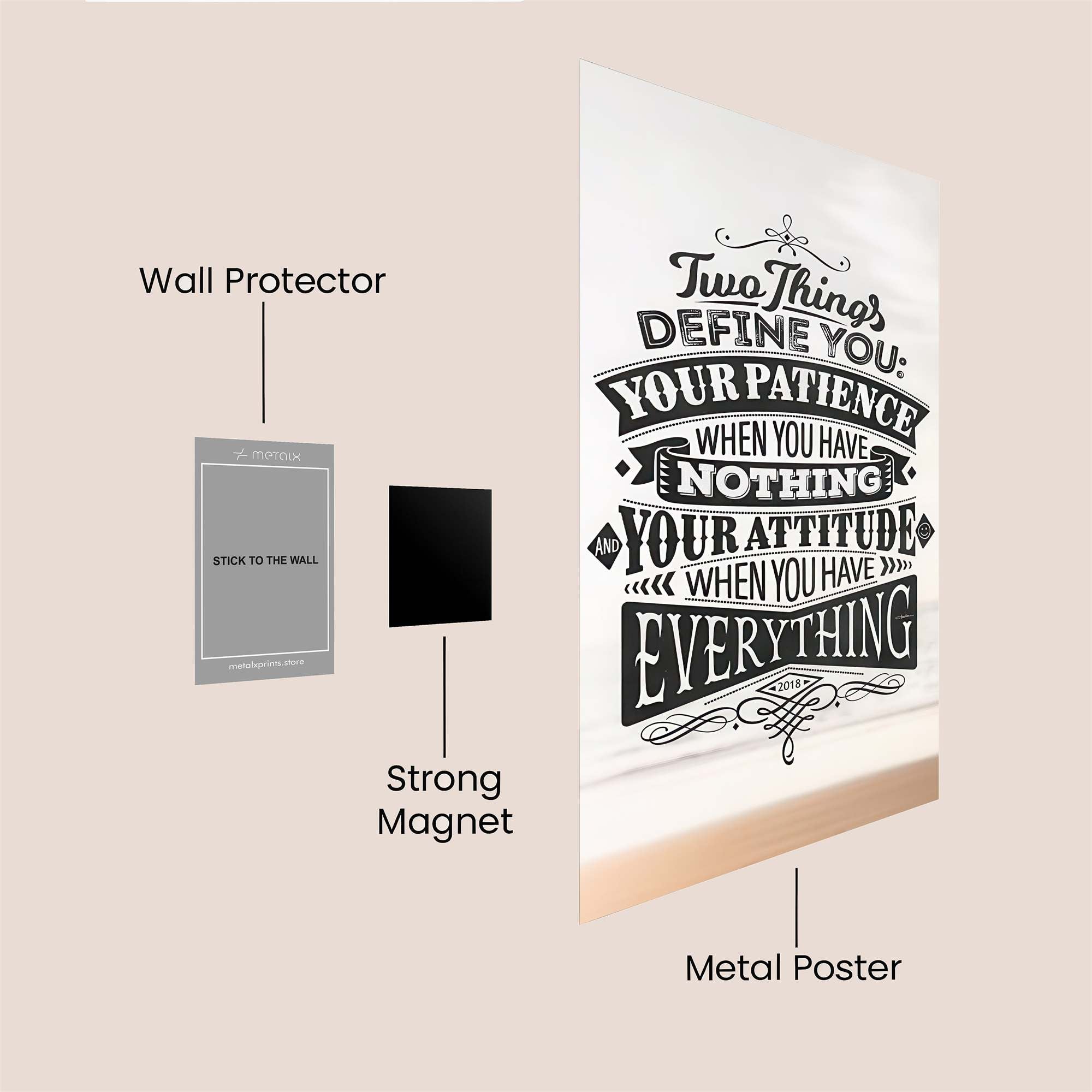 Patience Unleashed Safe Wall Magnetic / M
