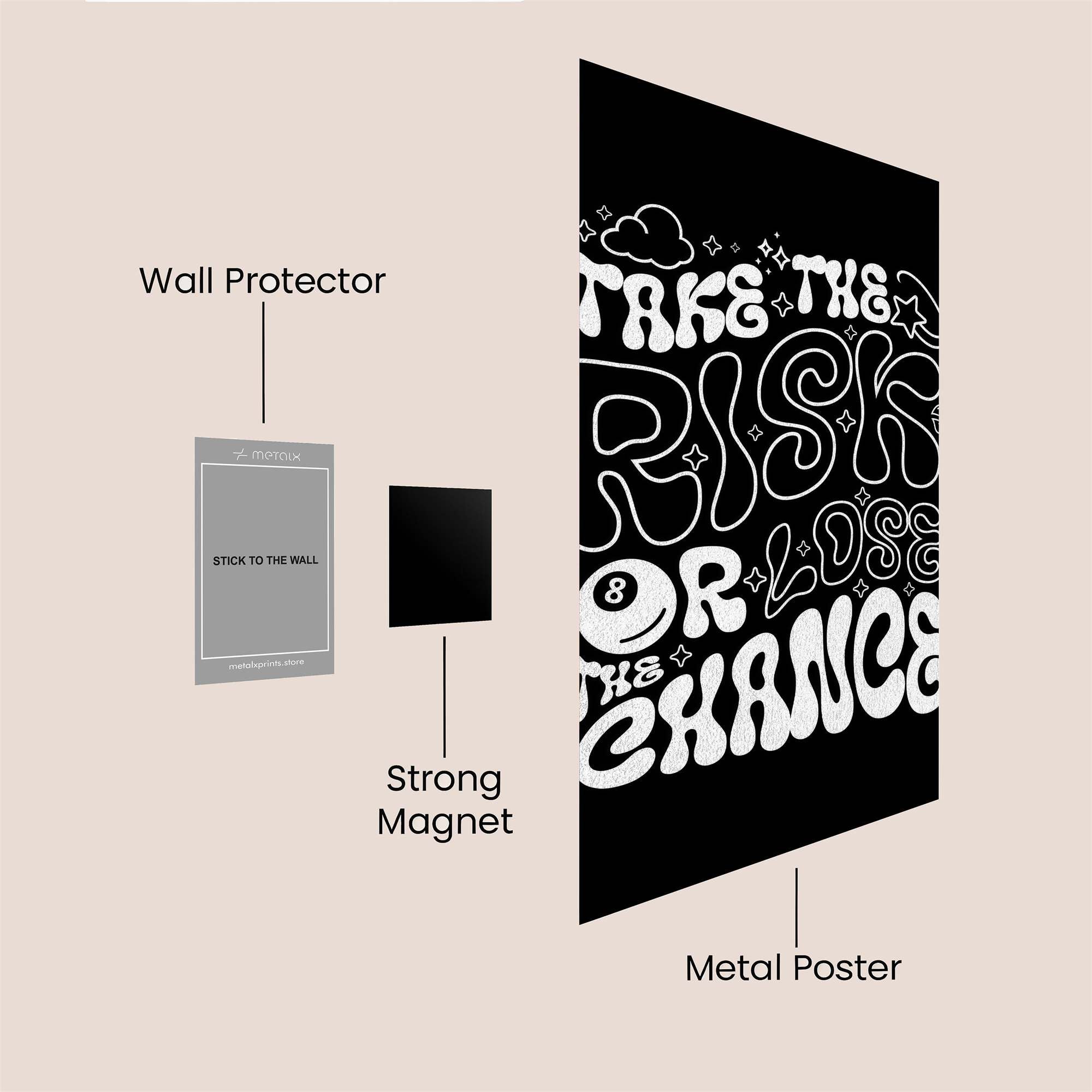 Risky Adventure Safe Wall Magnetic / M