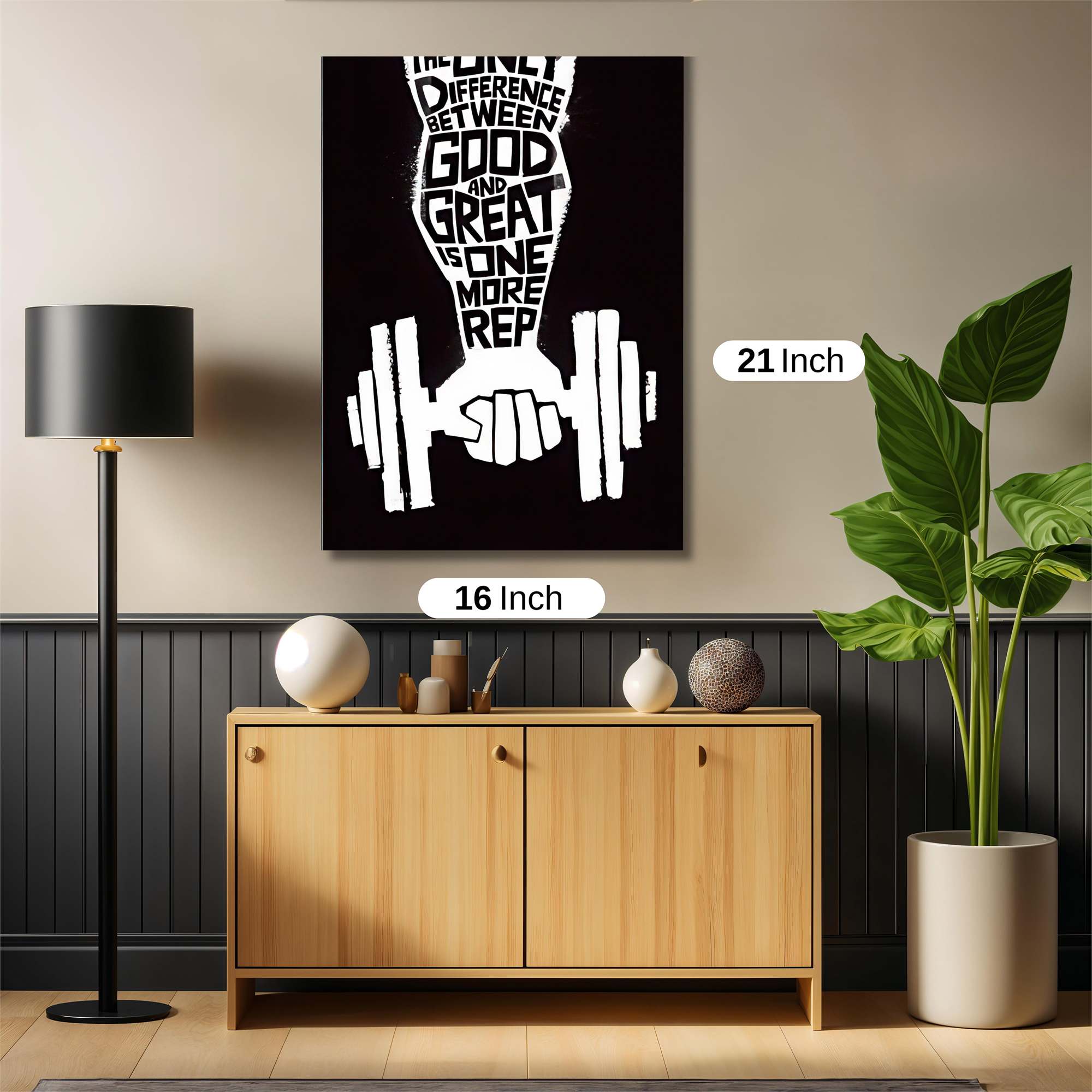 Fitness Motto Safe Wall Magnetic / M