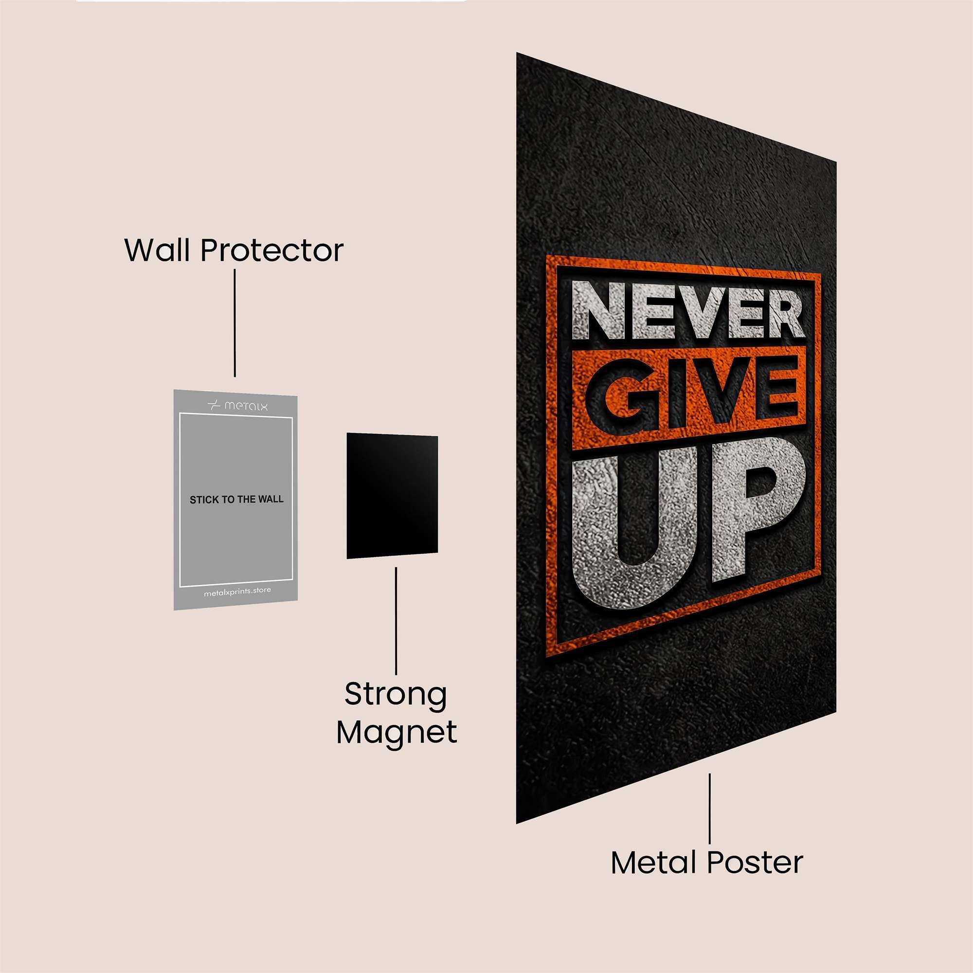 Motivation Unleashed Safe Wall Magnetic / M