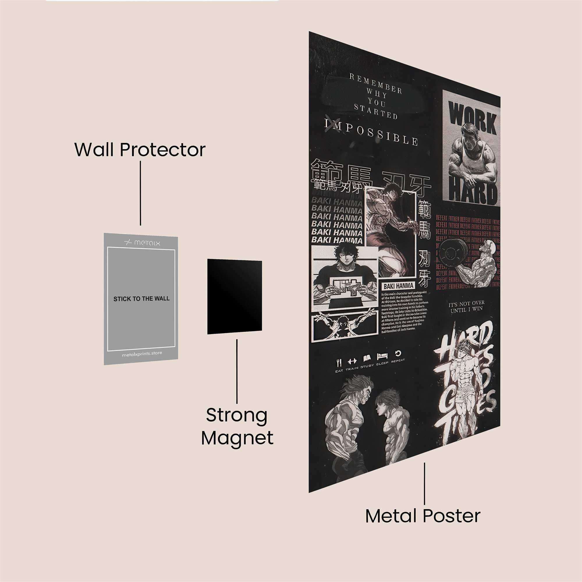 Rocky Determination Safe Wall Magnetic / M