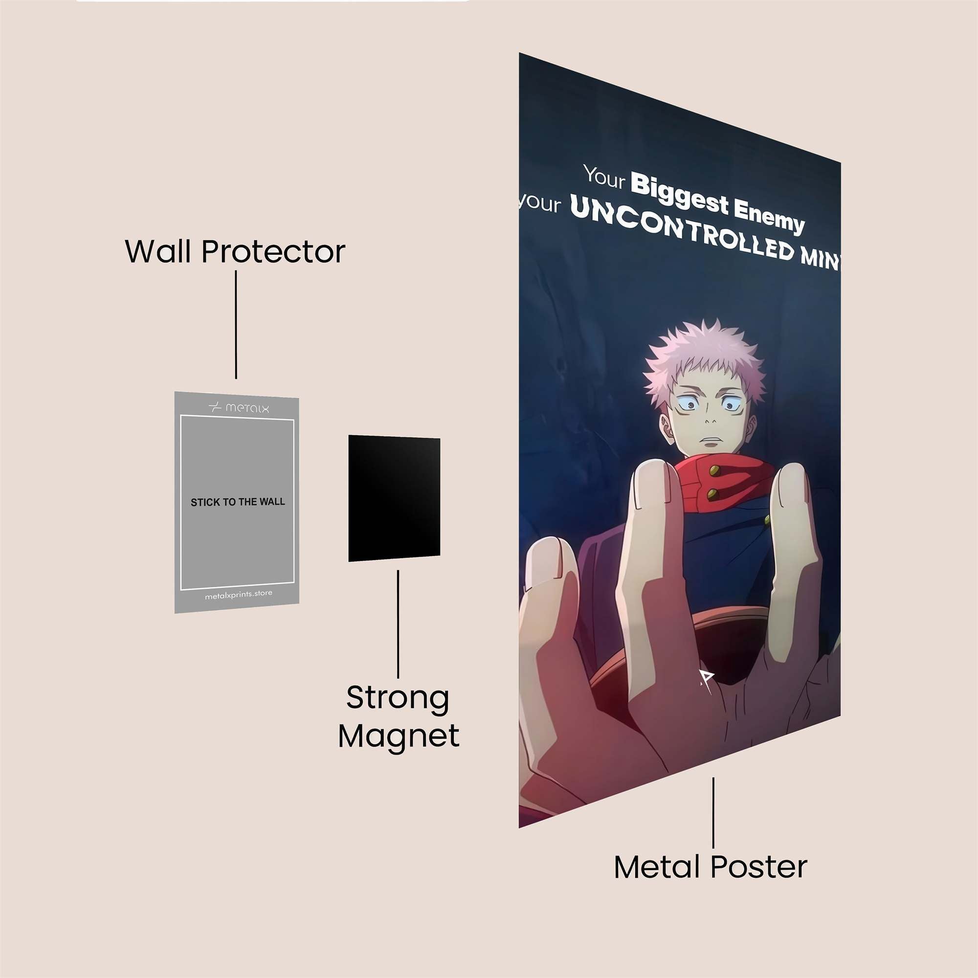 Sukuna Reflective Safe Wall Magnetic / M