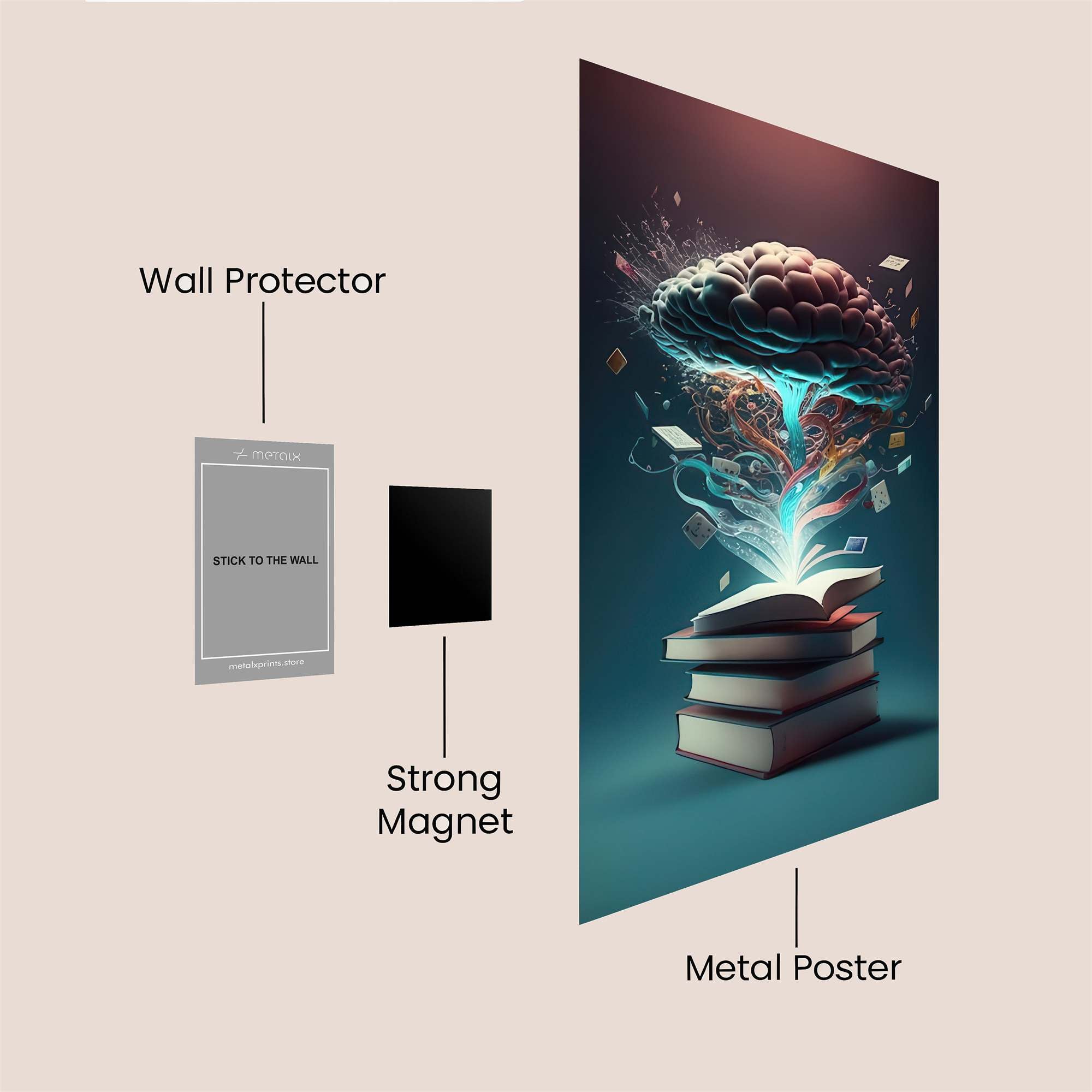 Brain Bloom Safe Wall Magnetic / M