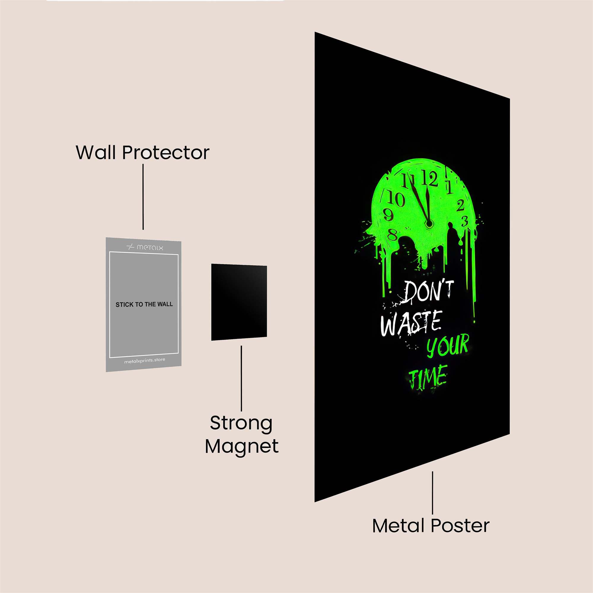 Time Meltdown Safe Wall Magnetic / M