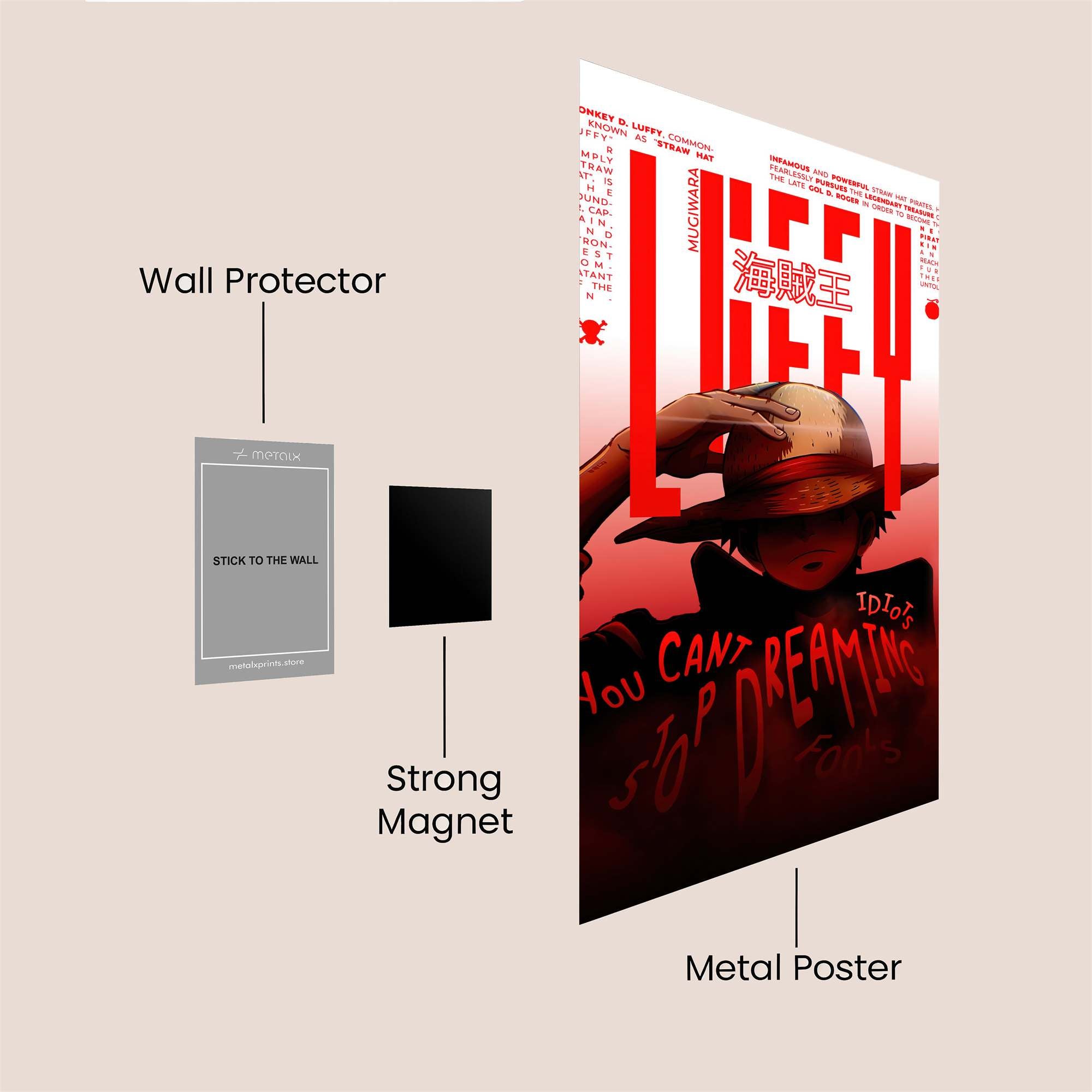 Luffy Defiant Safe Wall Magnetic / M