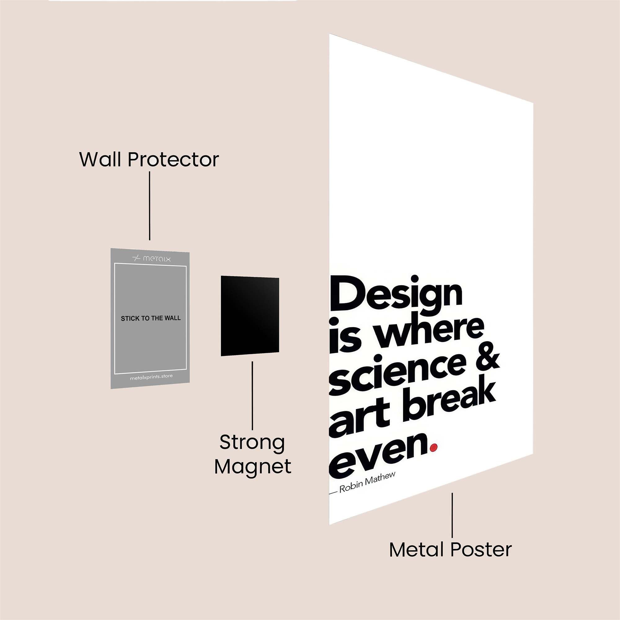 Design Epiphany Safe Wall Magnetic / M