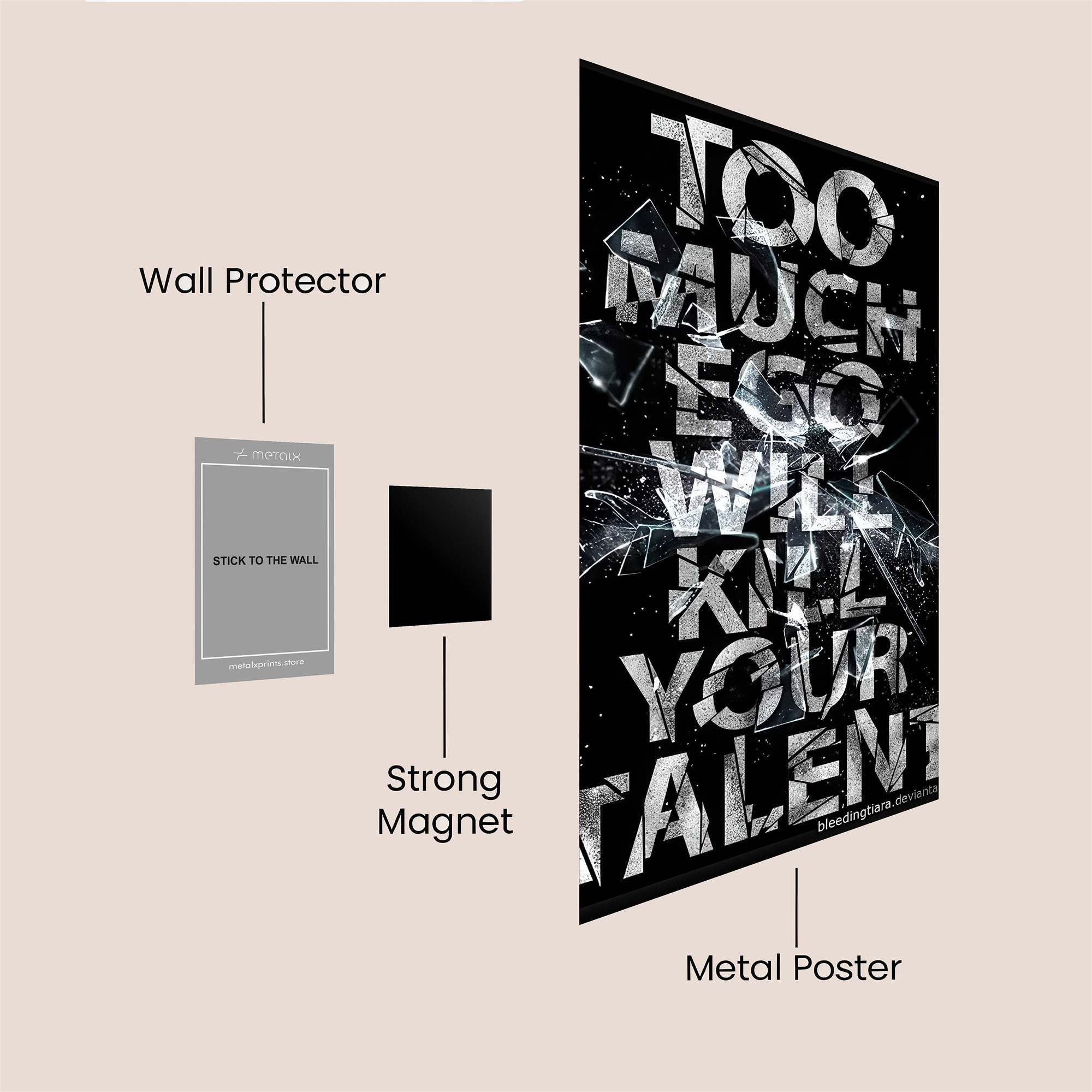 Ego Shattered Safe Wall Magnetic / M