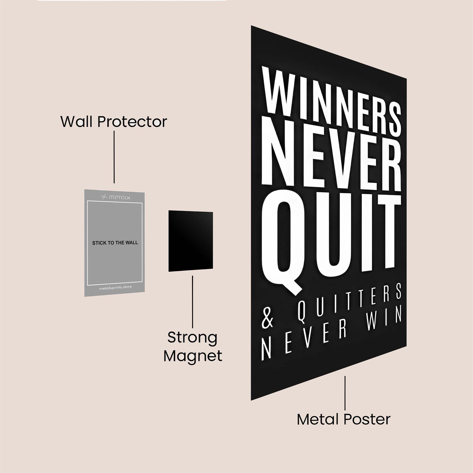 Motivation Unleashed Safe Wall Magnetic / M