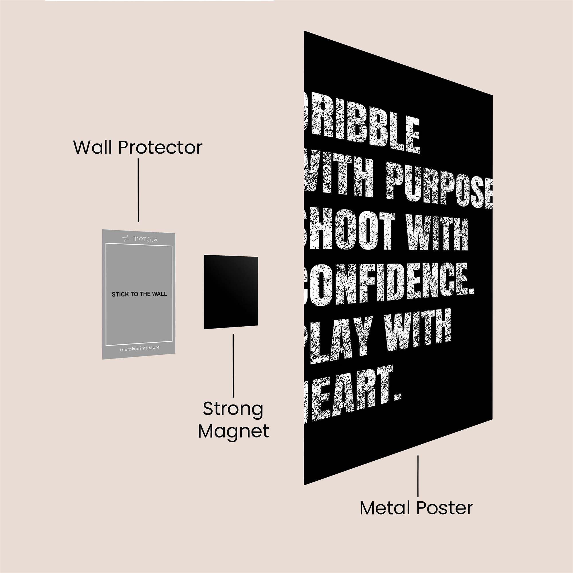 Basketball Passion Safe Wall Magnetic / M