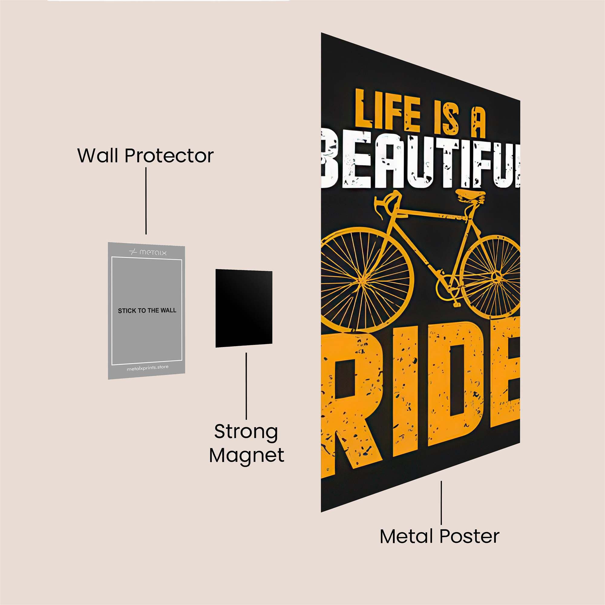 Ride Joyful Safe Wall Magnetic / M