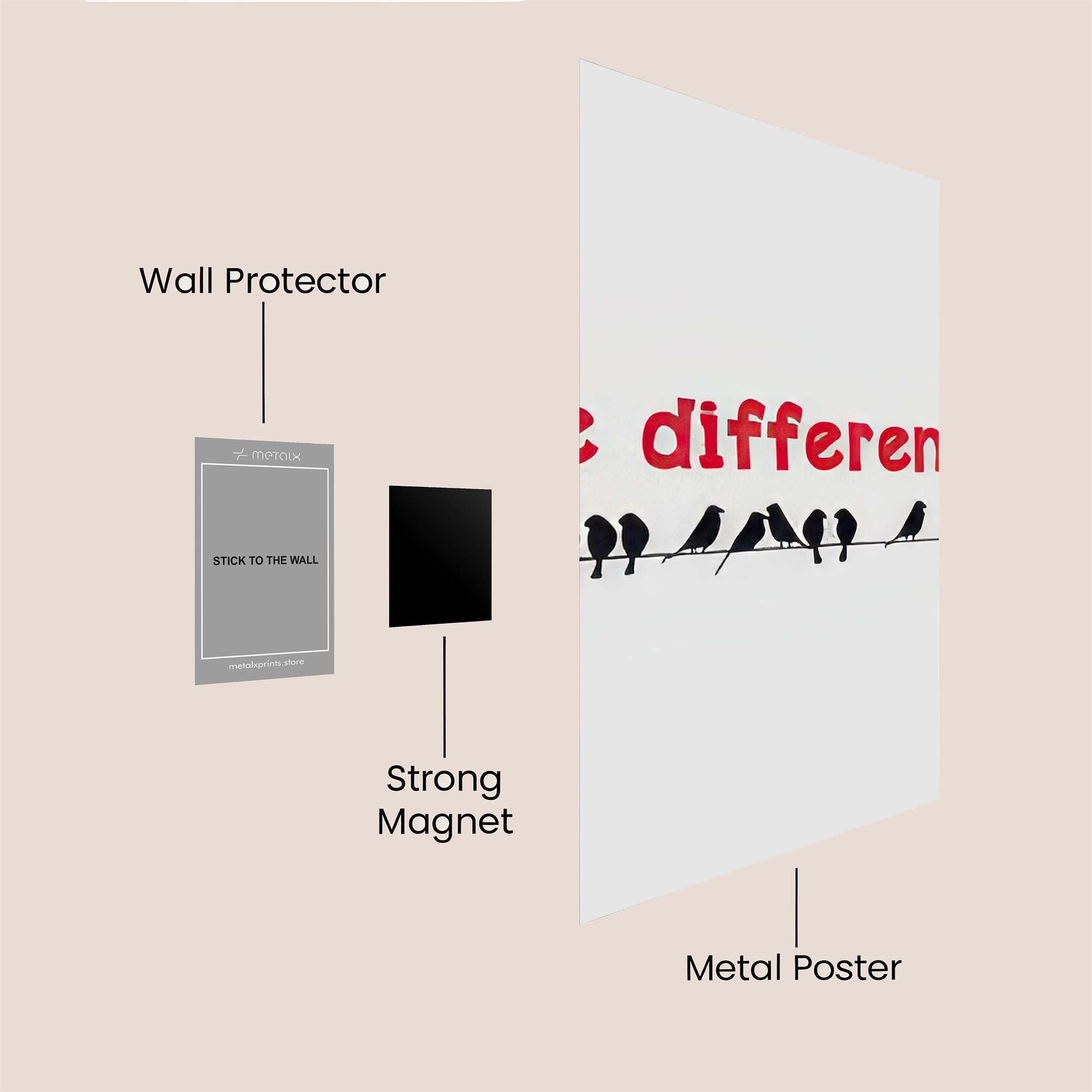 Bird Rebel Safe Wall Magnetic / M
