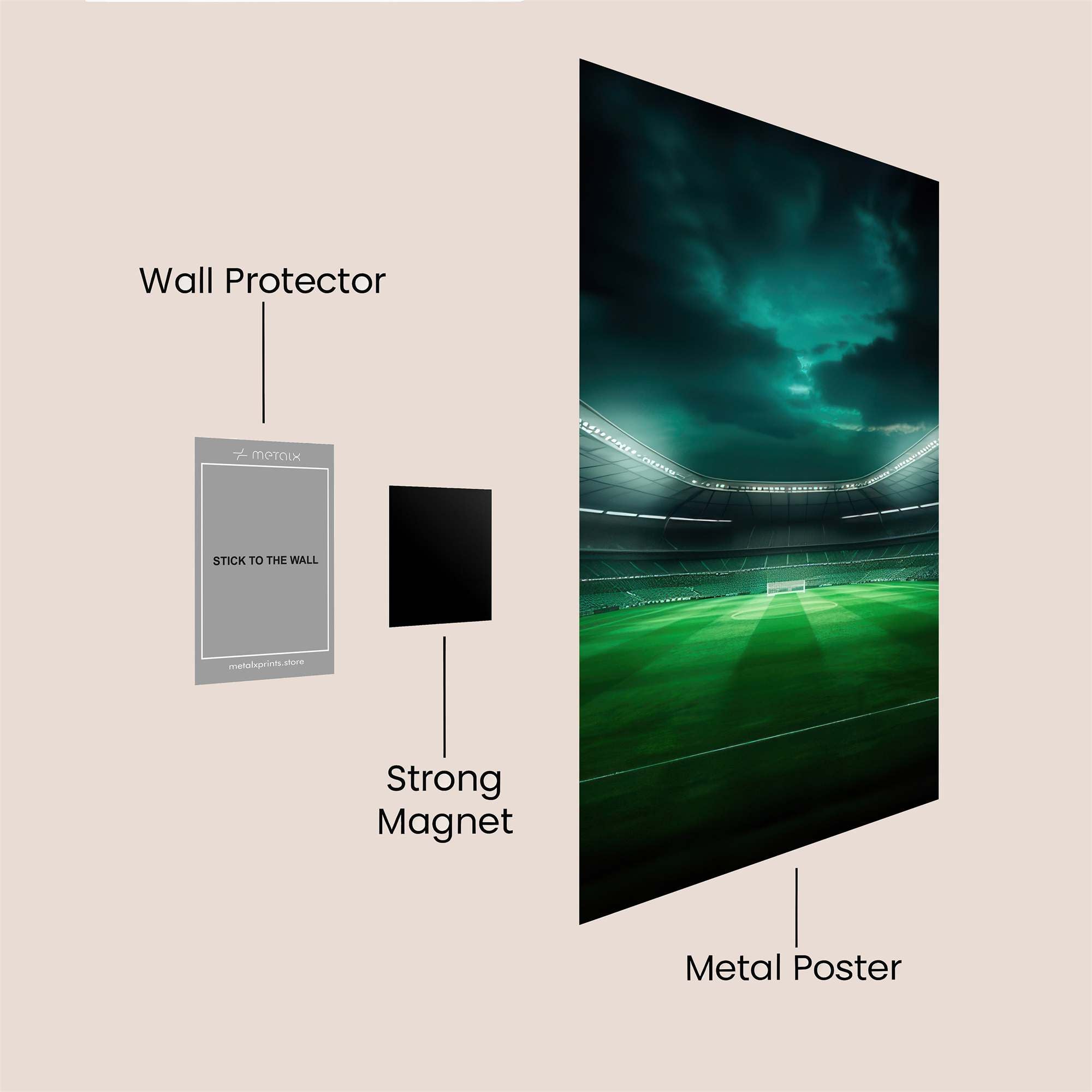 Stadium Enigma Safe Wall Magnetic / M