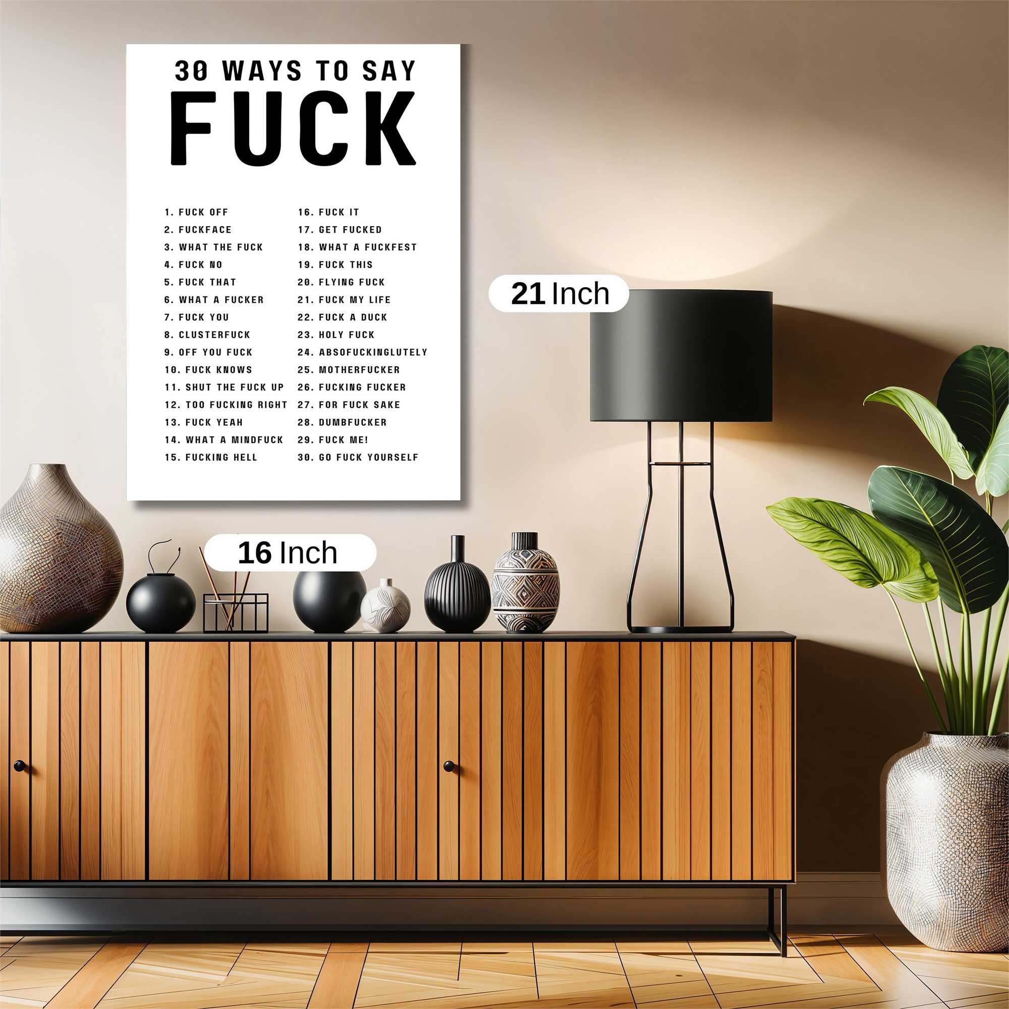 Profanity Parade Safe Wall Magnetic / M