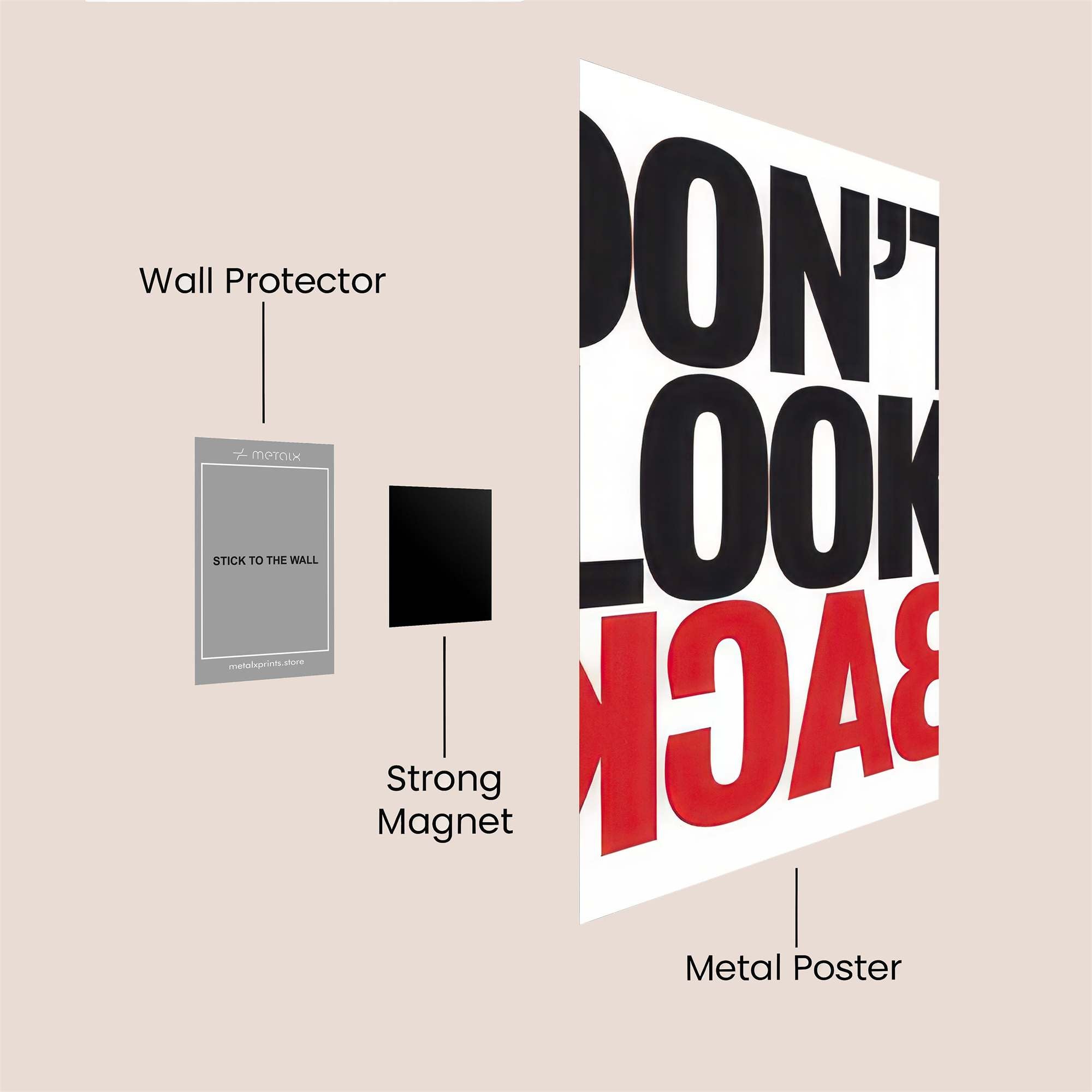 Warning Echo Safe Wall Magnetic / M