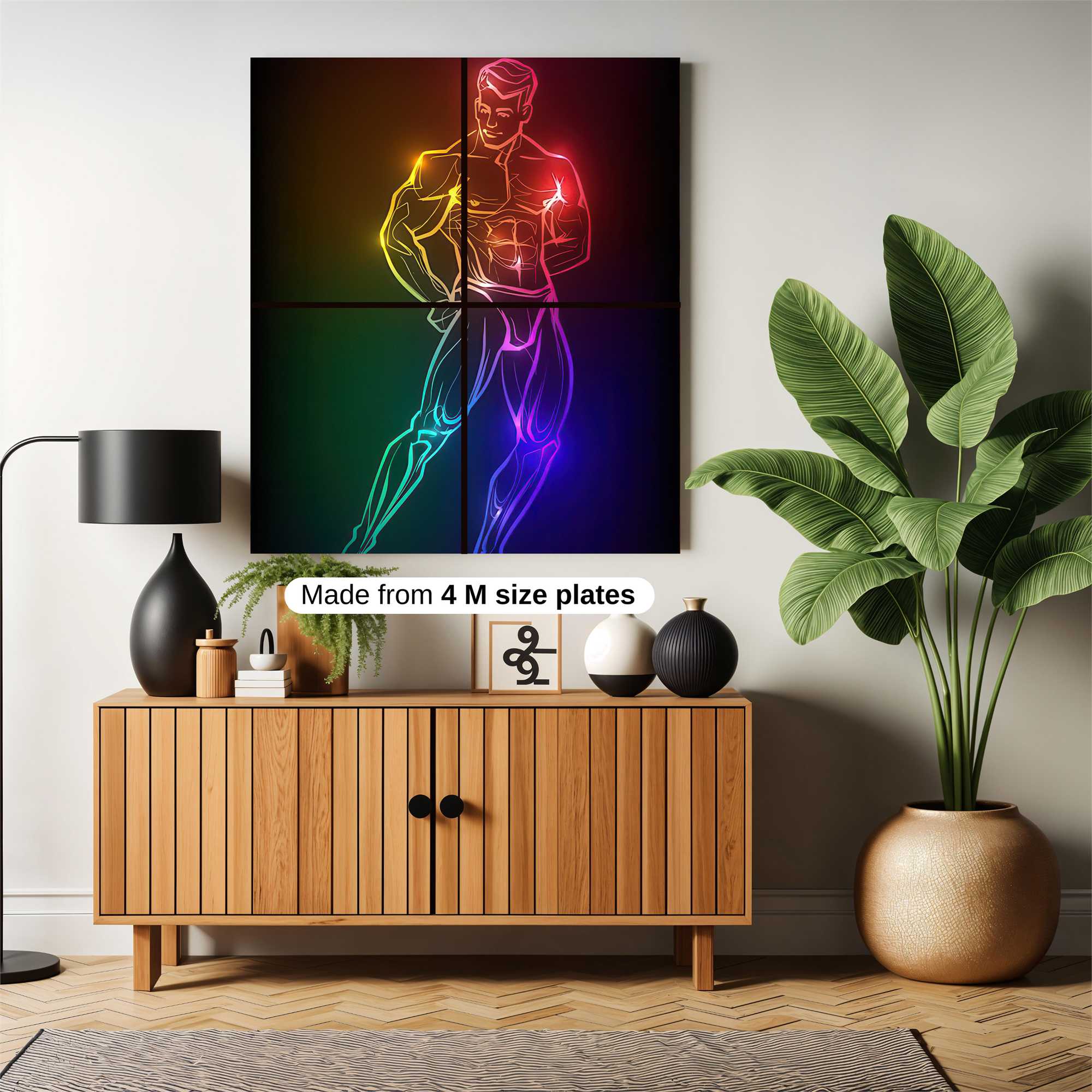 Neon Muscle Safe Wall Magnetic / M