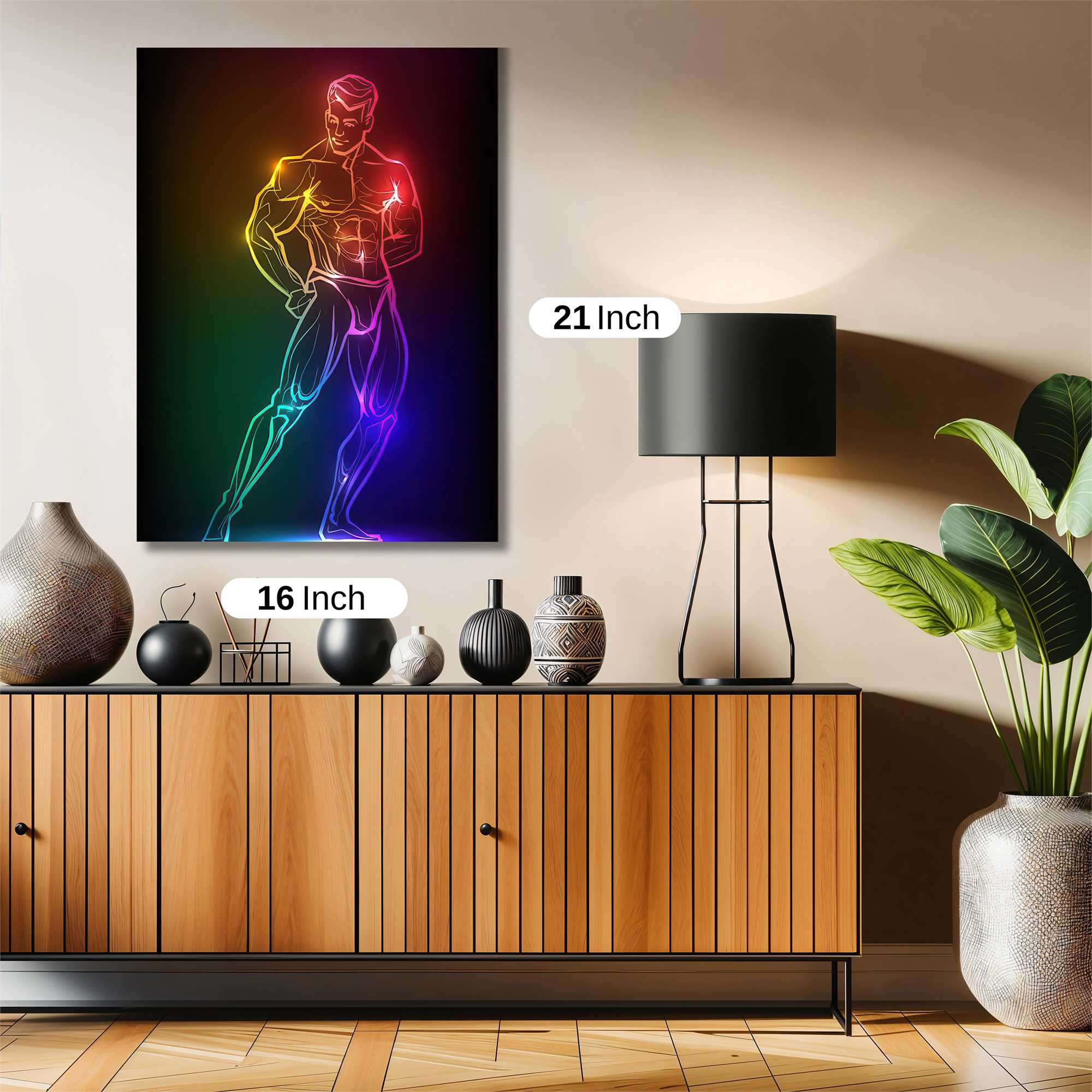 Neon Muscle Safe Wall Magnetic / M